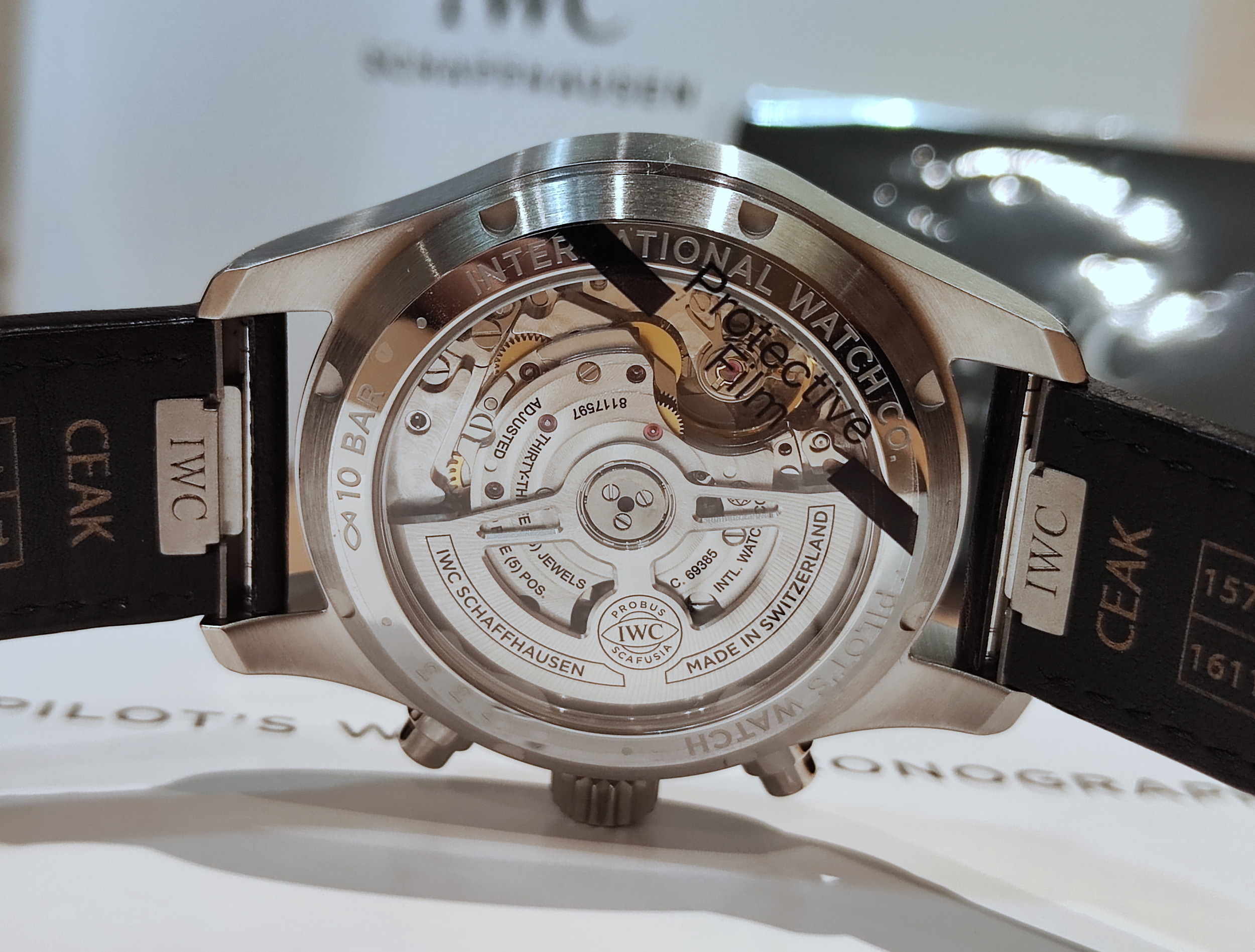 萬國 IWC 全新 飛行員系列 黑色面盤 大錶徑41mm 自動上鍊 計時功能~原廠盒單 2025AD 5