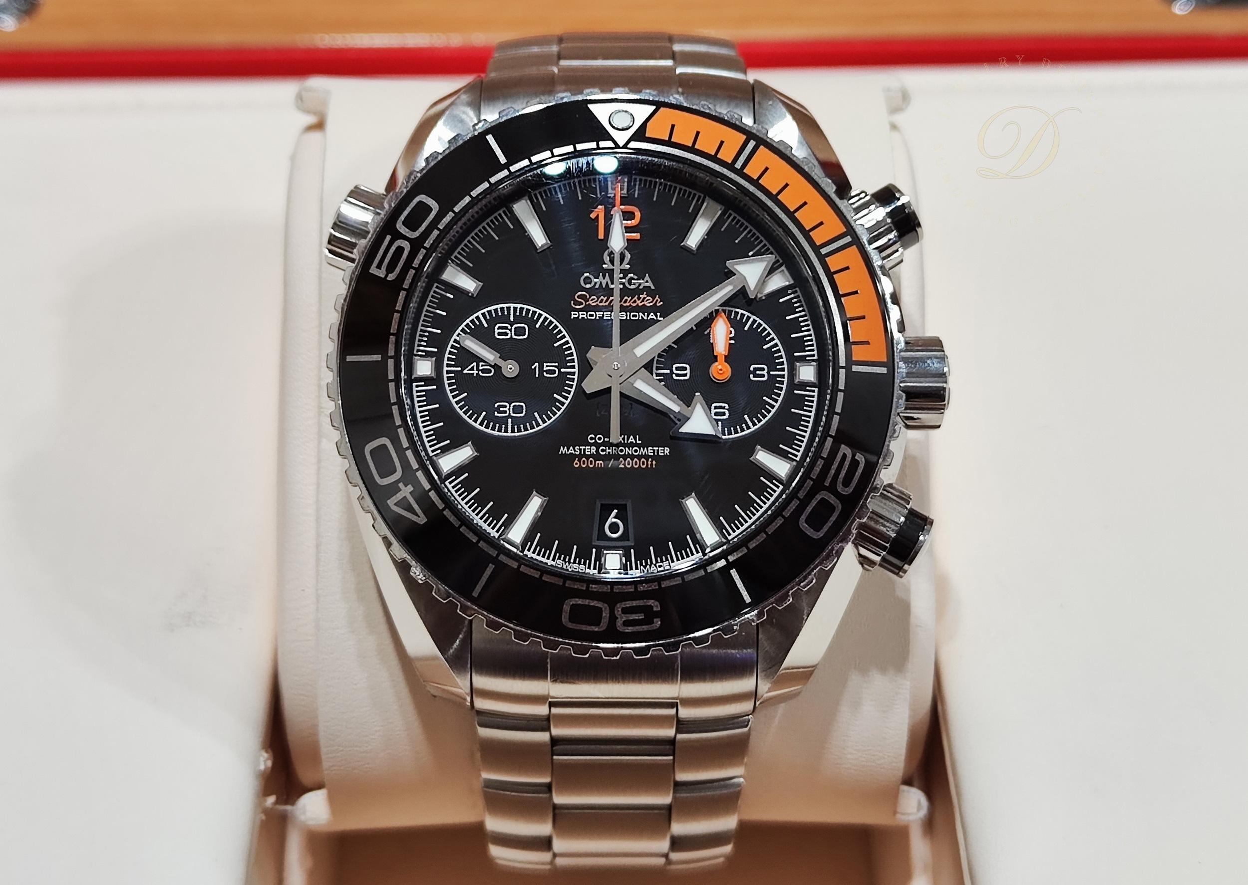 OMEGA 歐米茄 600米 大海馬 大錶徑45.5mm 自動上鍊 計時功能 橘海馬~原廠盒單