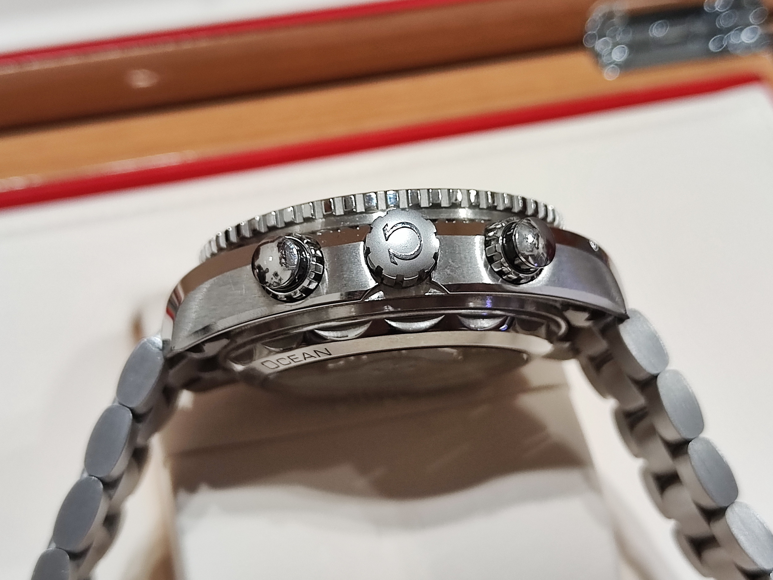 OMEGA 歐米茄 600米 大海馬 大錶徑45.5mm 自動上鍊 計時功能 橘海馬~原廠盒單 4