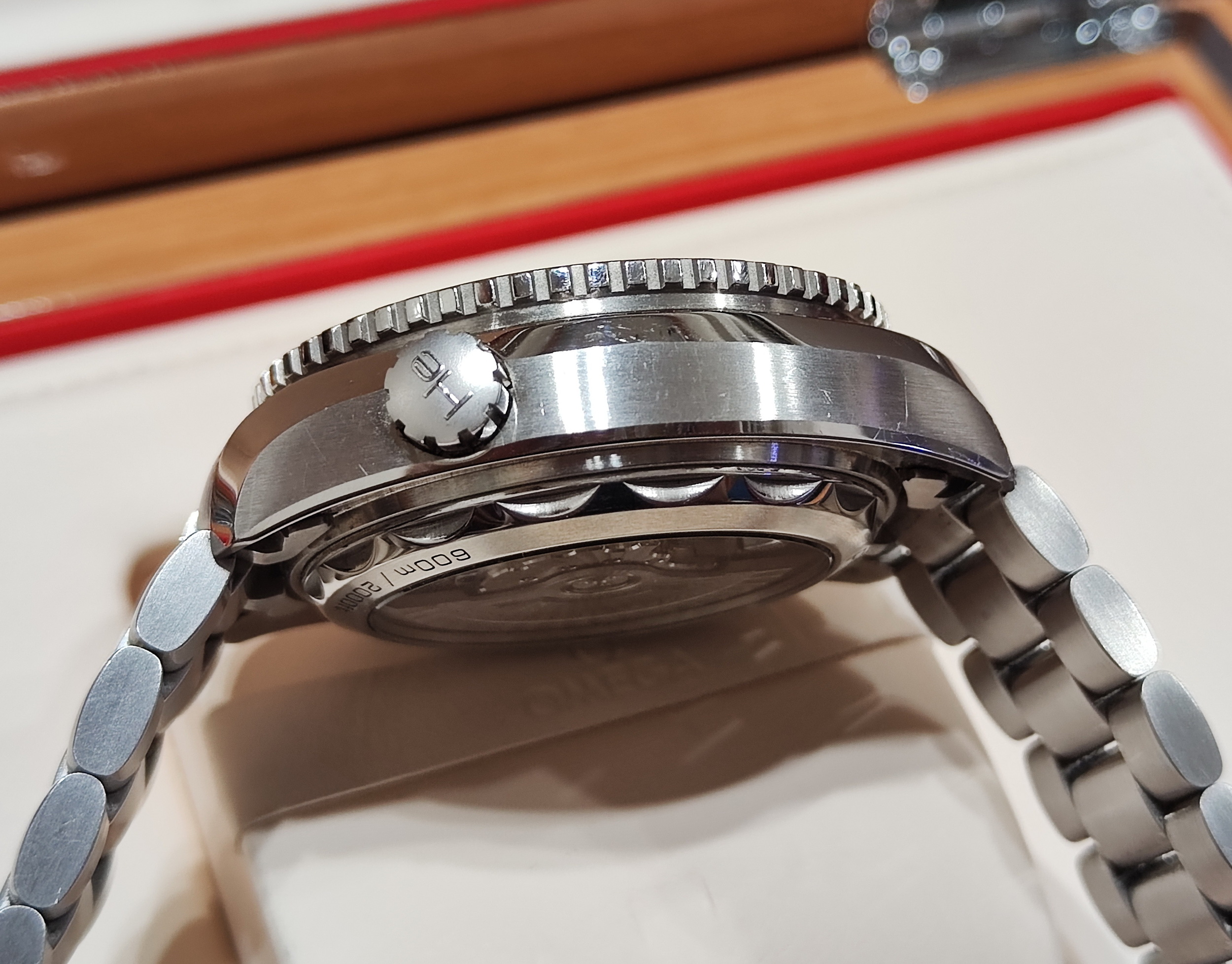 OMEGA 歐米茄 600米 大海馬 大錶徑45.5mm 自動上鍊 計時功能 橘海馬~原廠盒單 6
