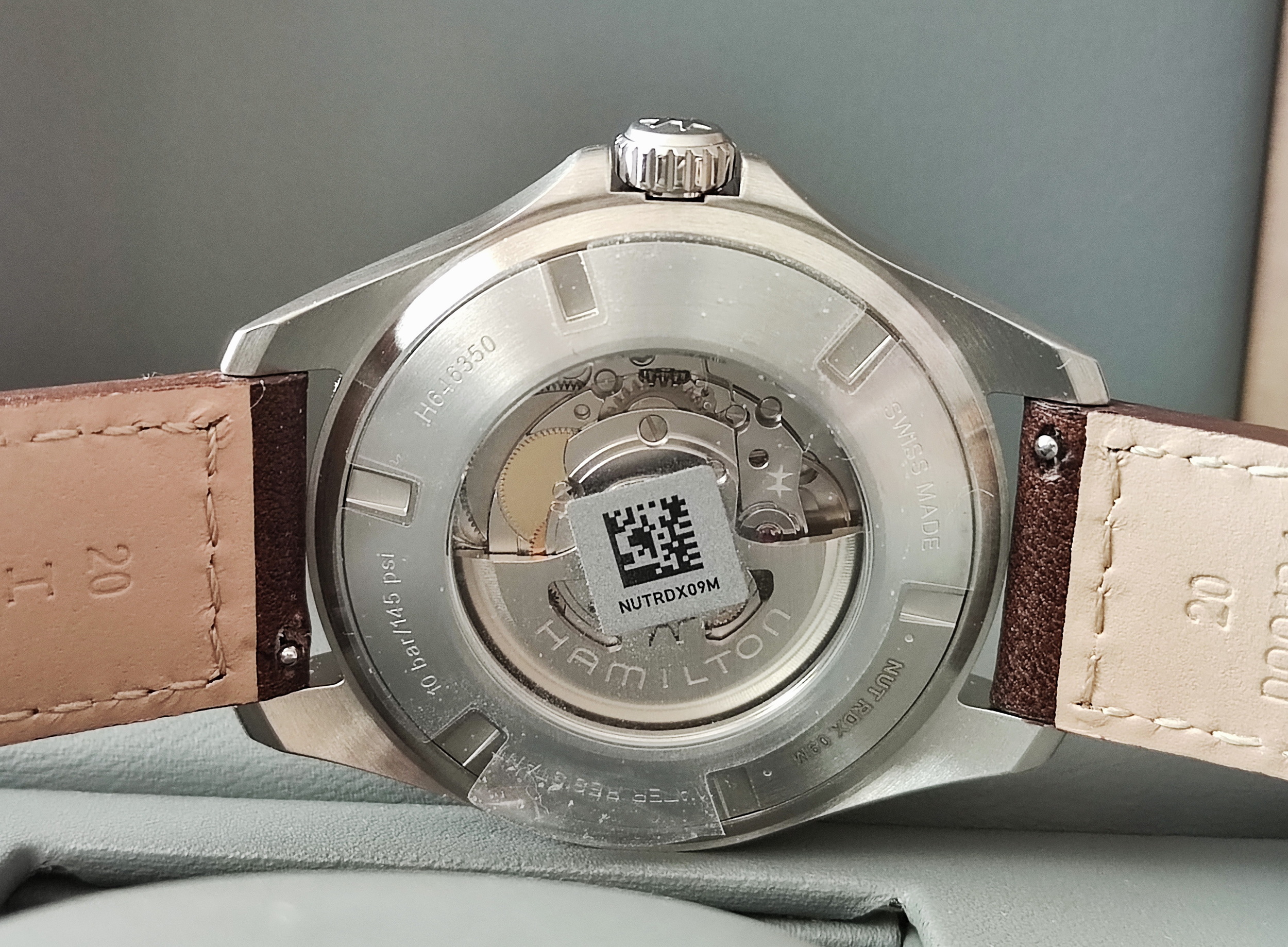 漢米爾頓 全新 卡其航空 大錶徑42mm 橄欖綠色面盤 自動上鍊~原廠盒單 2025AD 5