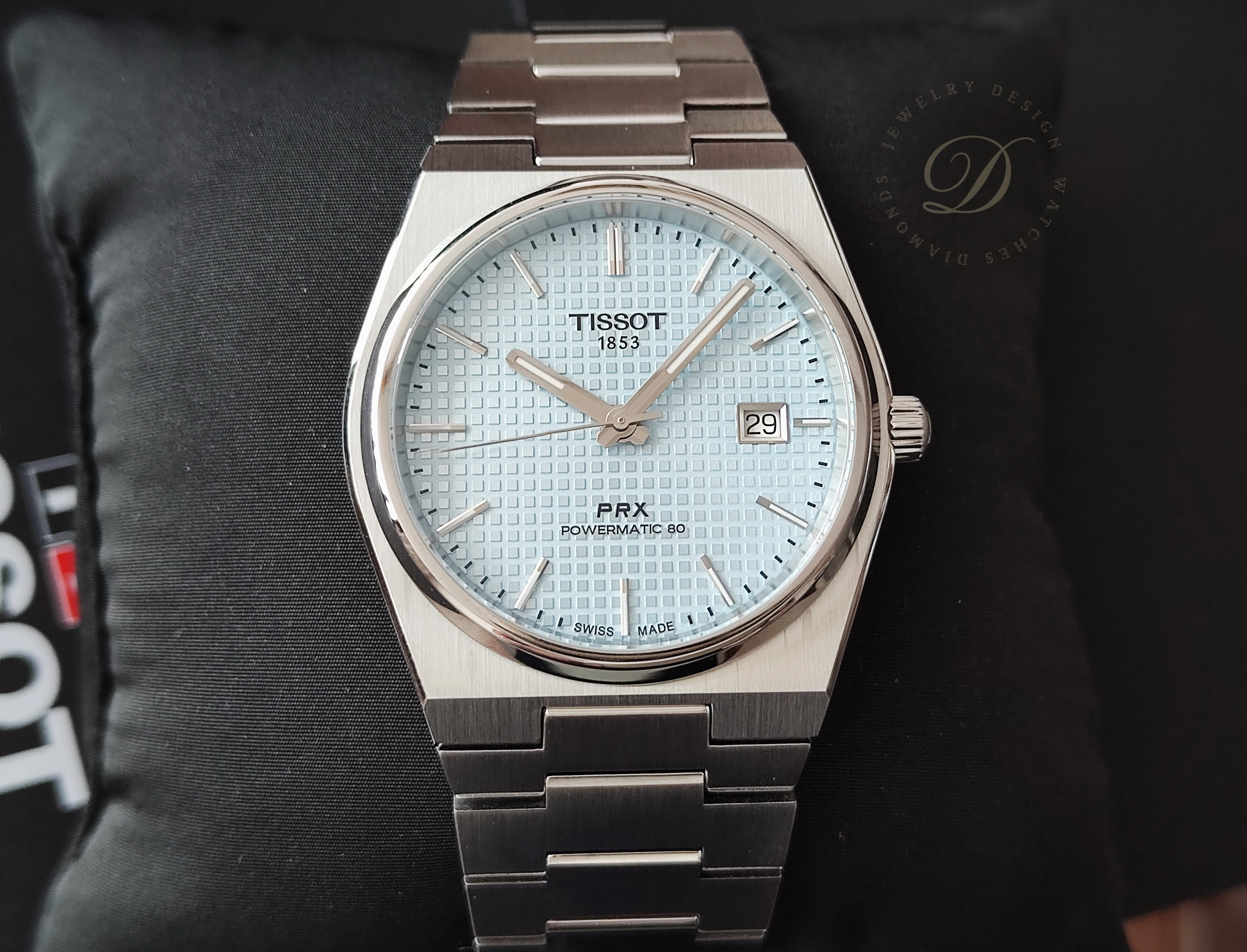 TISSOT 天梭 PRX系列 冰藍面盤 錶徑40mm 自動上鍊~原廠盒單 2025AD