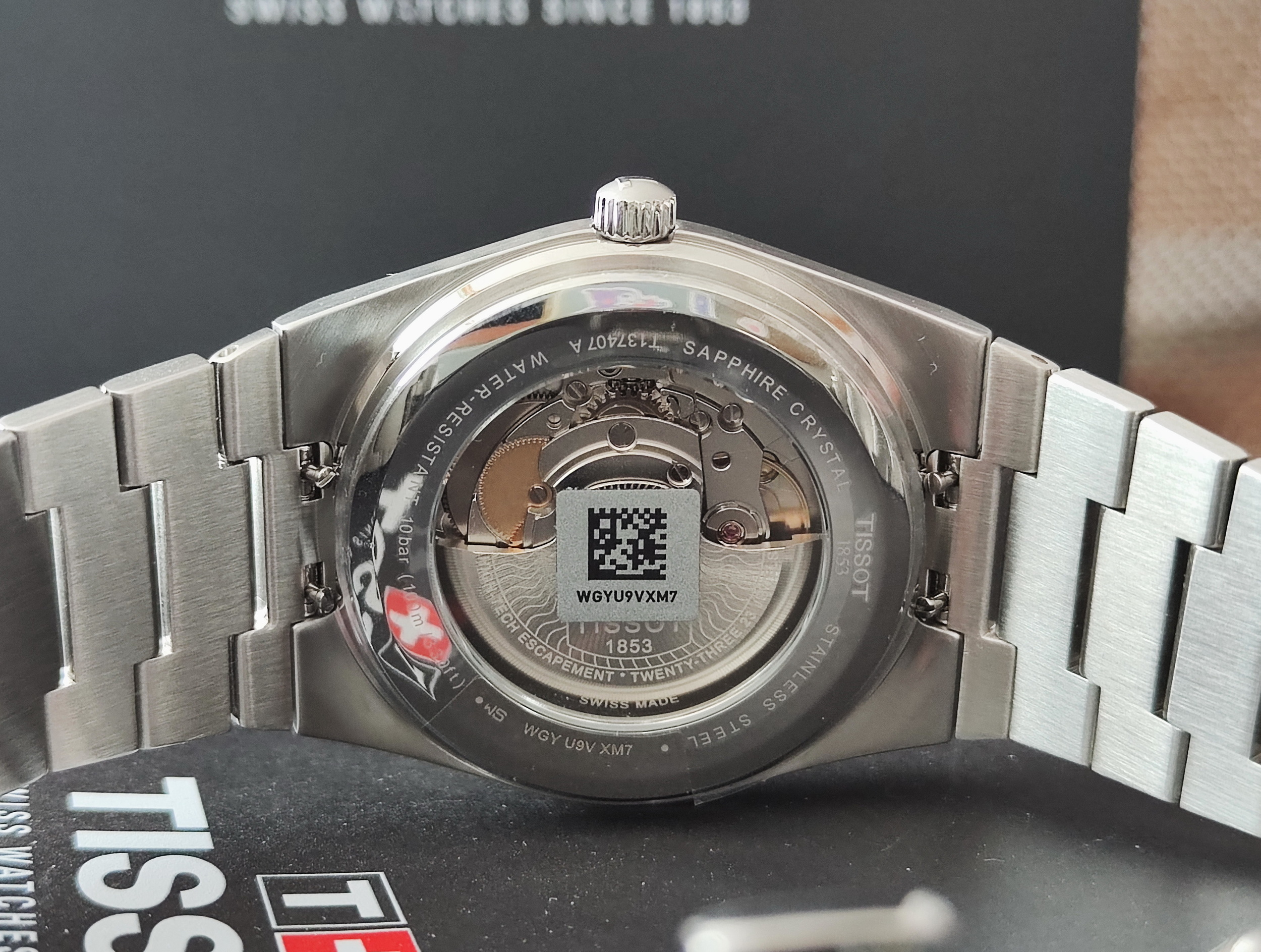 TISSOT 天梭 PRX系列 冰藍面盤 錶徑40mm 自動上鍊~原廠盒單 2025AD 7