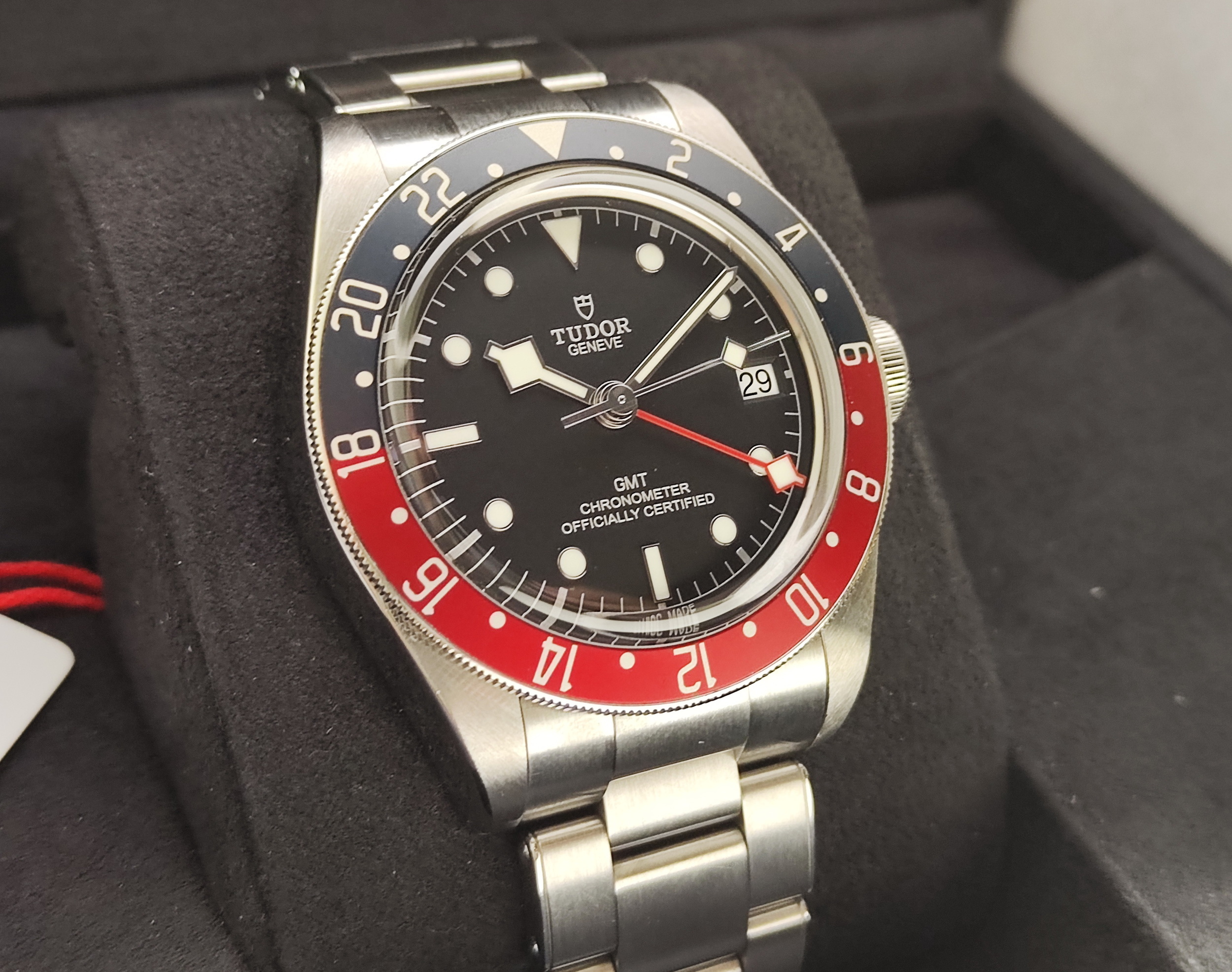 帝舵 TUDOR 百事圈 79830 大錶徑41mm 自動上鍊 紅藍圈 兩地時間 GMT~原廠盒單 2023 3