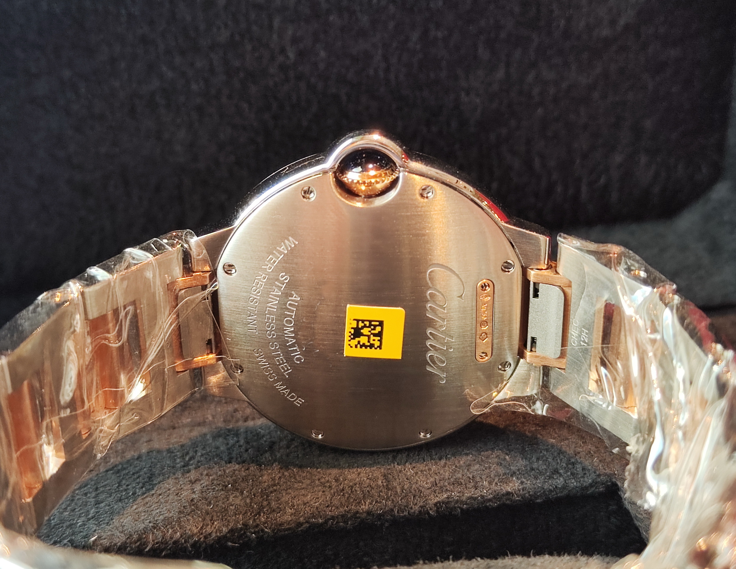 卡地亞 CARTIER 全新 半玫瑰金 藍氣球 錶徑36mm 自動上鍊 羅馬數字~原廠盒單 2025 4