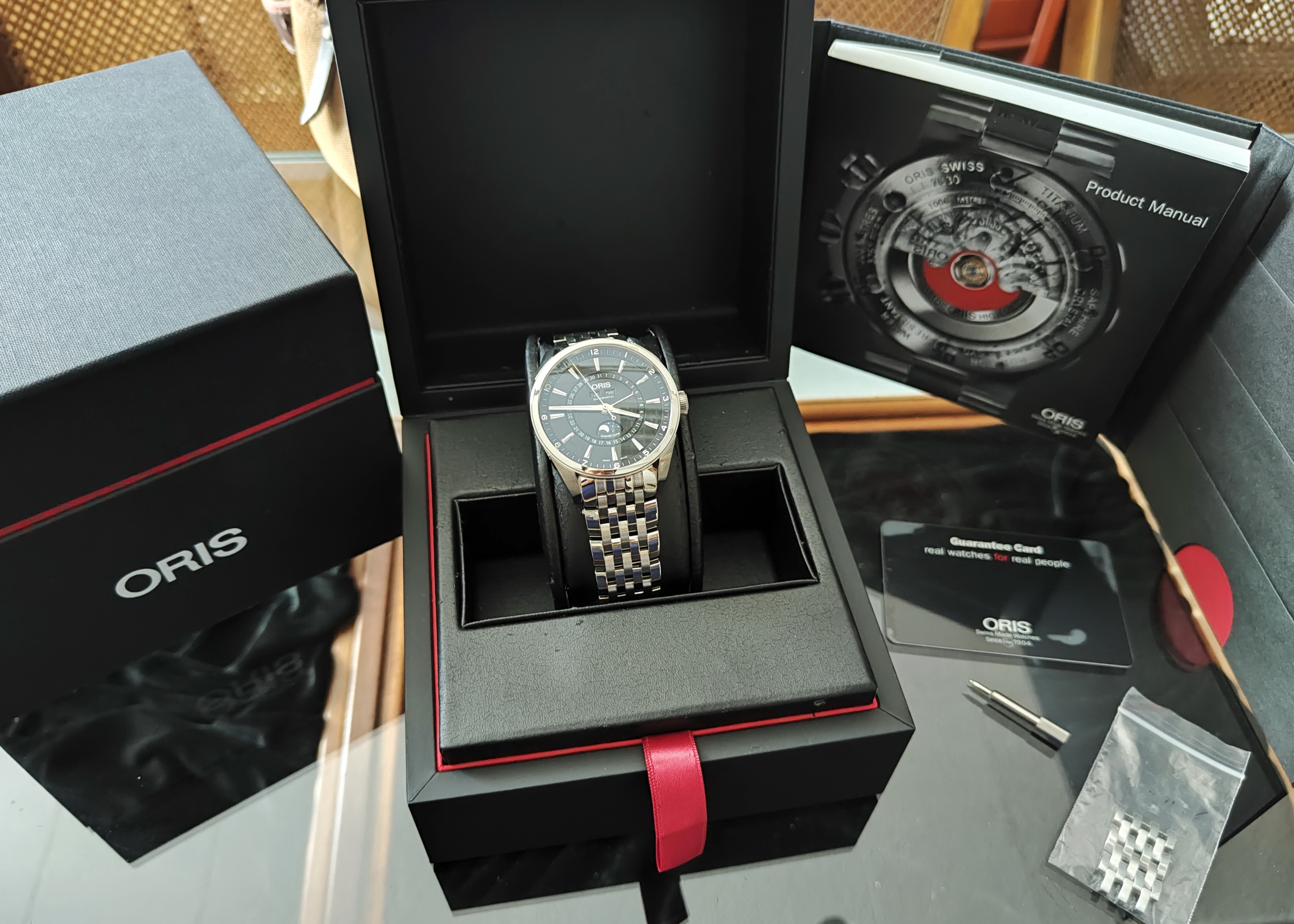 ORIS 歐力士 Artix 多功能月相 大錶徑42mm 自動上鍊 小年曆~原廠盒單 2025AD 7