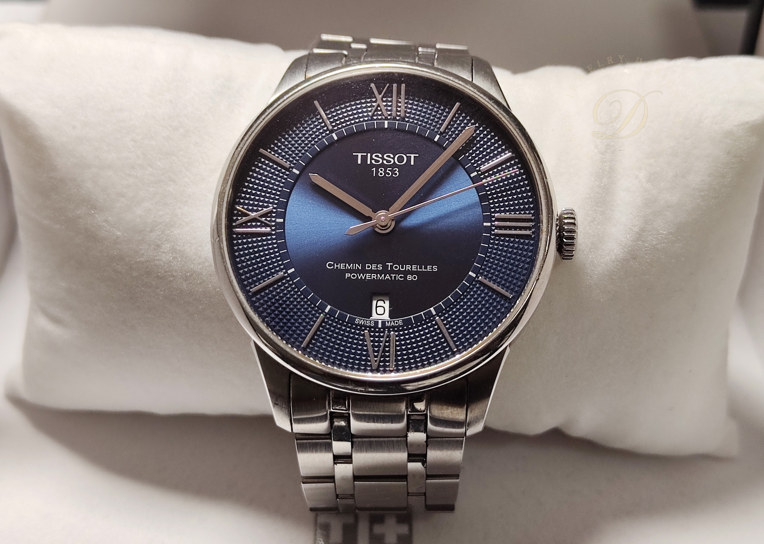 TISSOT 天梭 TOURELLES 杜魯爾系列 藍色面盤 大錶徑42mm 自動上鍊  原廠鋼帶~原廠盒單 2020AD