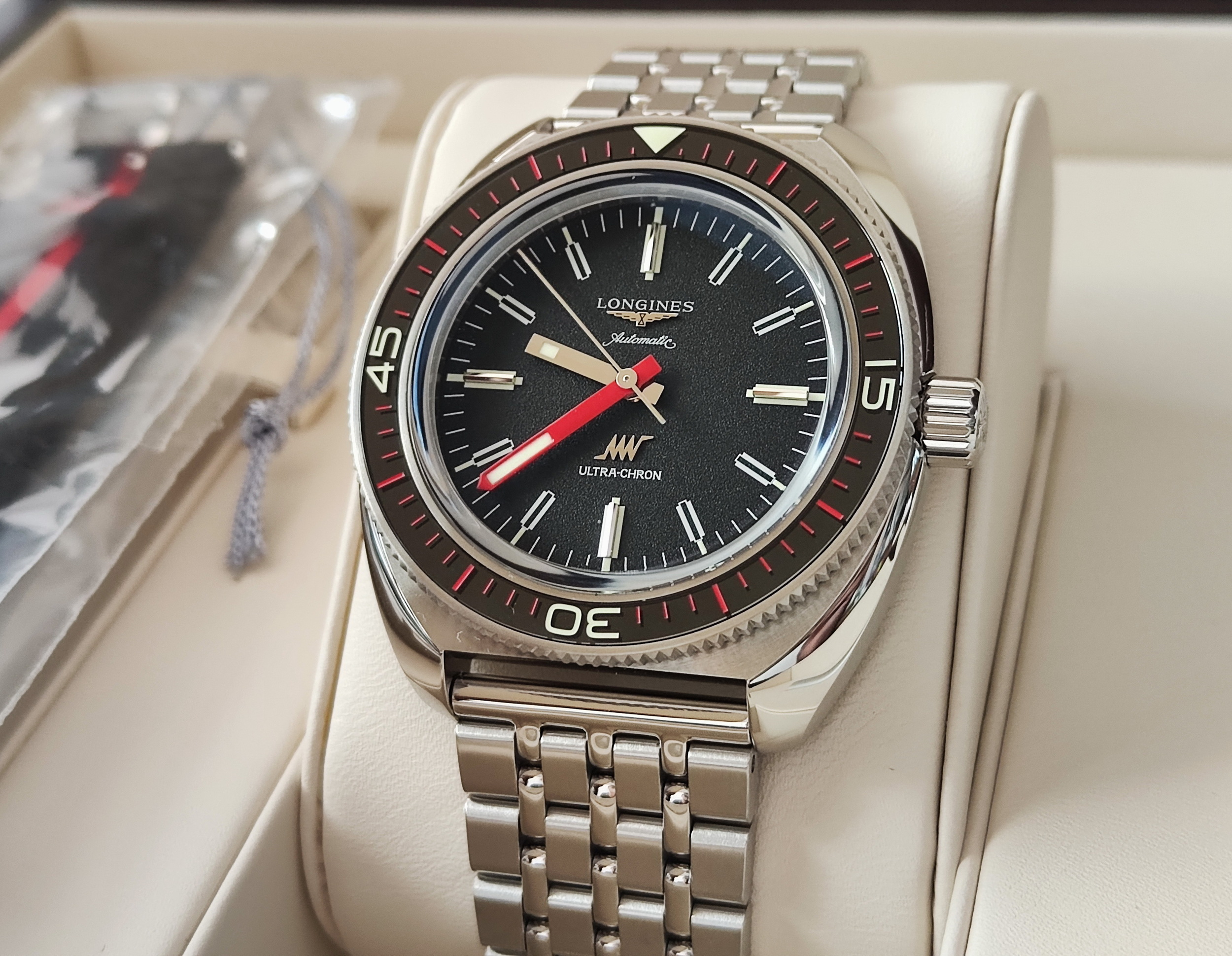 浪琴 全新 Ultra-Chron 超級天文台 大錶徑43mm 自動上鍊~原廠盒單 2025AD 2