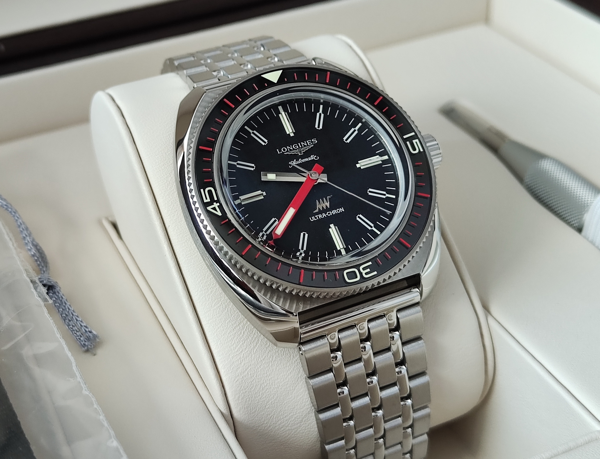 浪琴 全新 Ultra-Chron 超級天文台 大錶徑43mm 自動上鍊~原廠盒單 2025AD 3