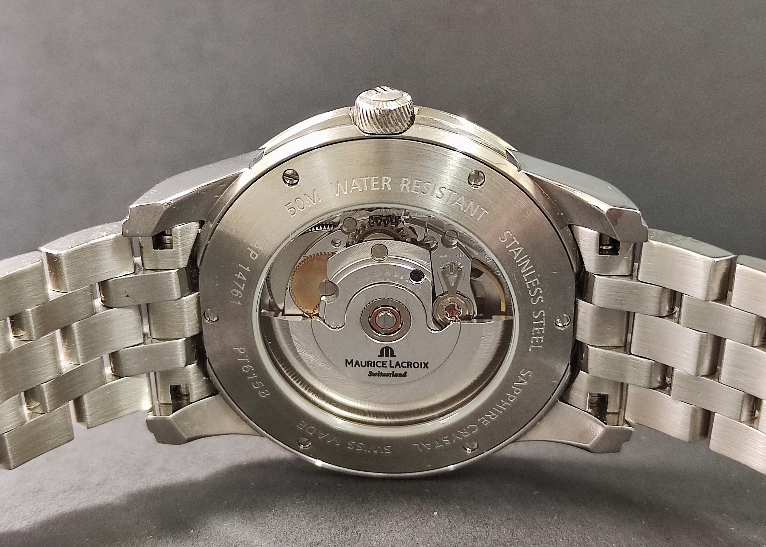 艾美 奔濤系列 黑色面盤 錶徑40mm 自動上鍊 原廠鋼帶 PT6158~原廠盒裝 5