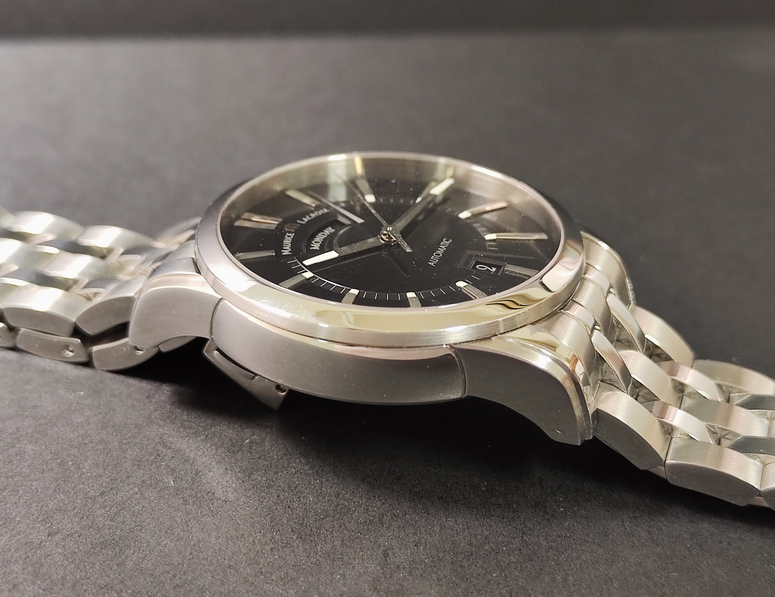 艾美 奔濤系列 黑色面盤 錶徑40mm 自動上鍊 原廠鋼帶 PT6158~原廠盒裝 6