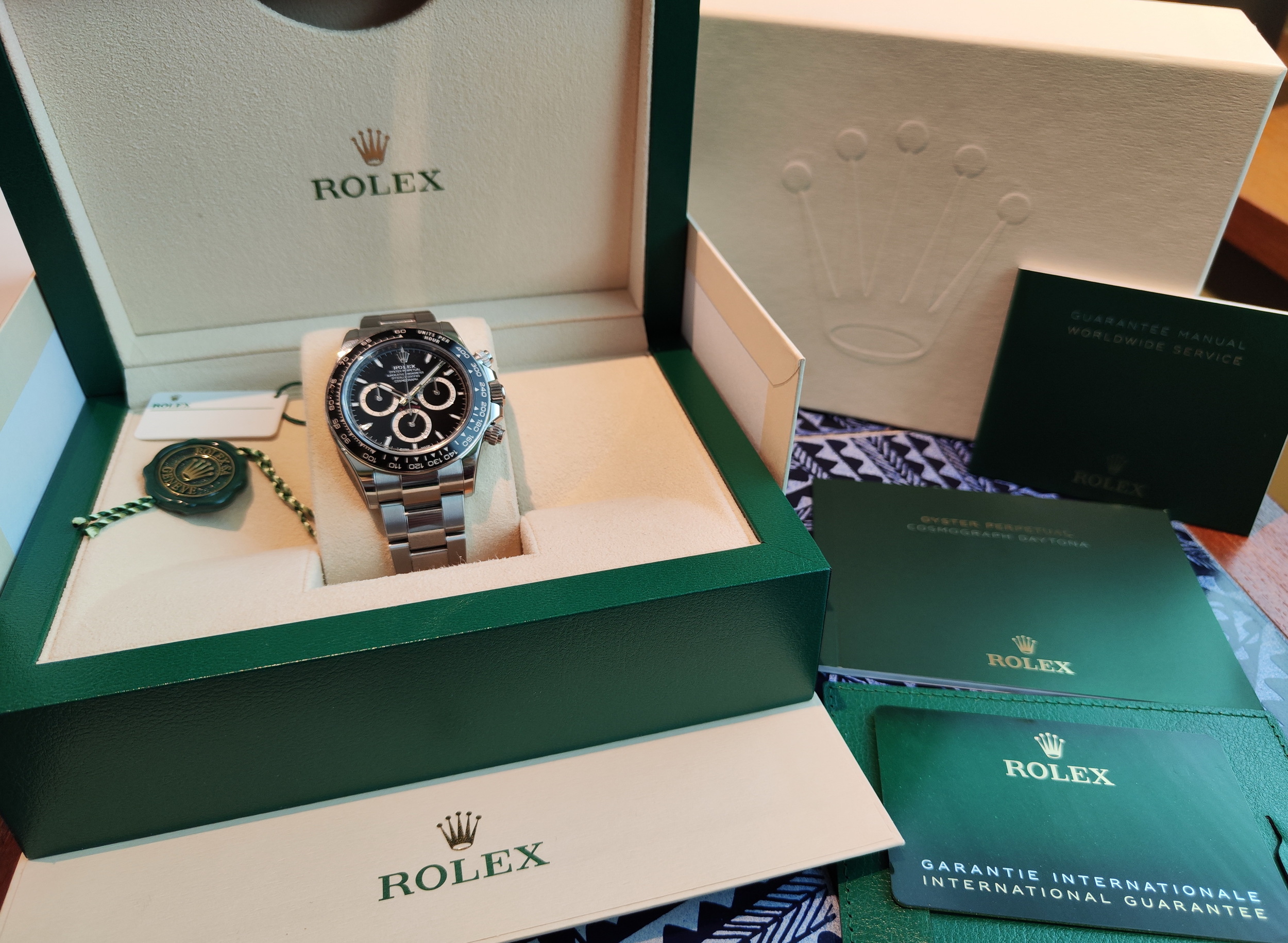 ROLEX 勞力士 126500 黑迪 黑熊貓 錶徑40mm 自動上鍊 DAYTONA 116500~原廠盒單 2024 7