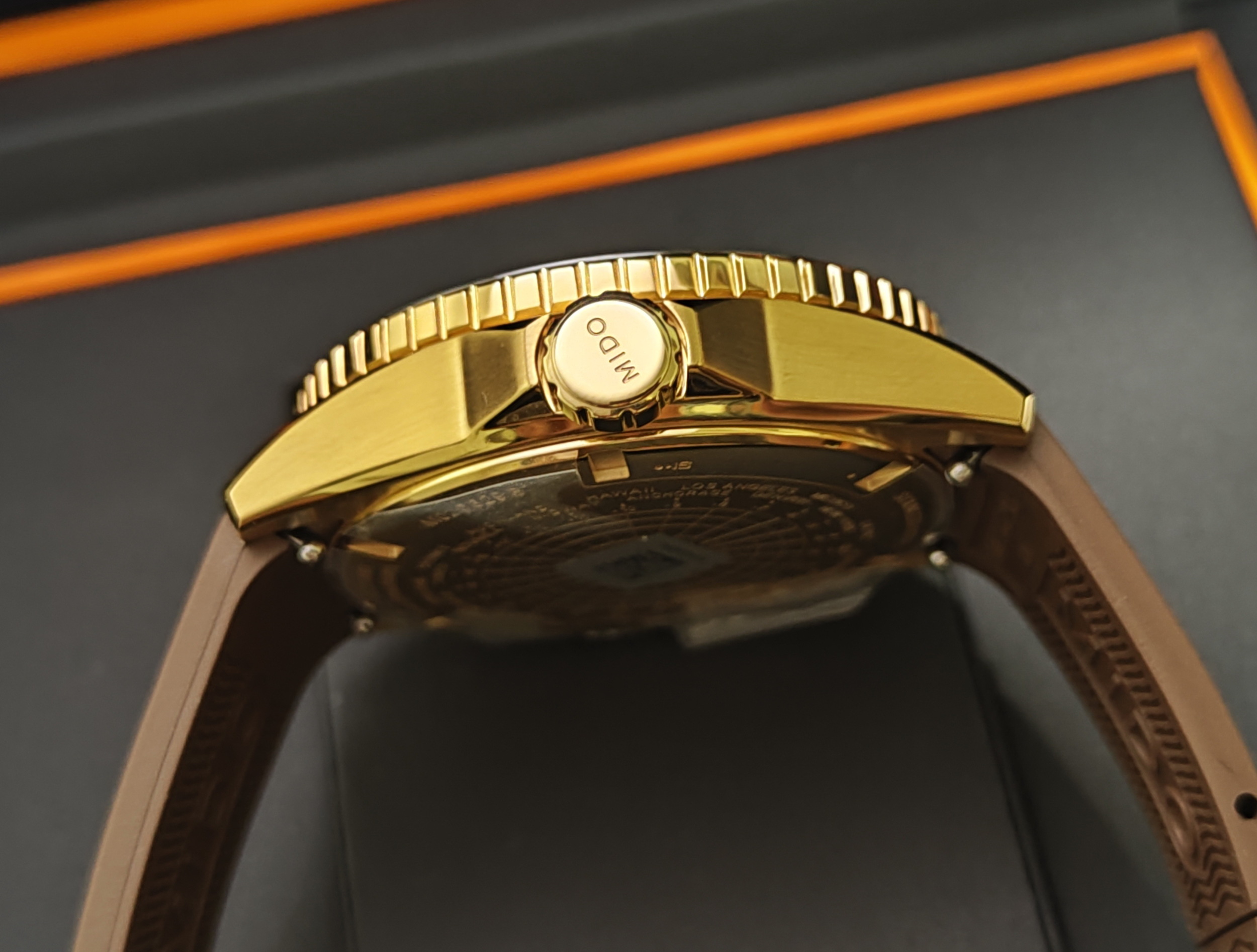 美度 MIDO 全新 海洋之星 金色PVD 大錶徑44mm 自動上鍊 GMT 兩地時間~原廠盒單 2025AD 4