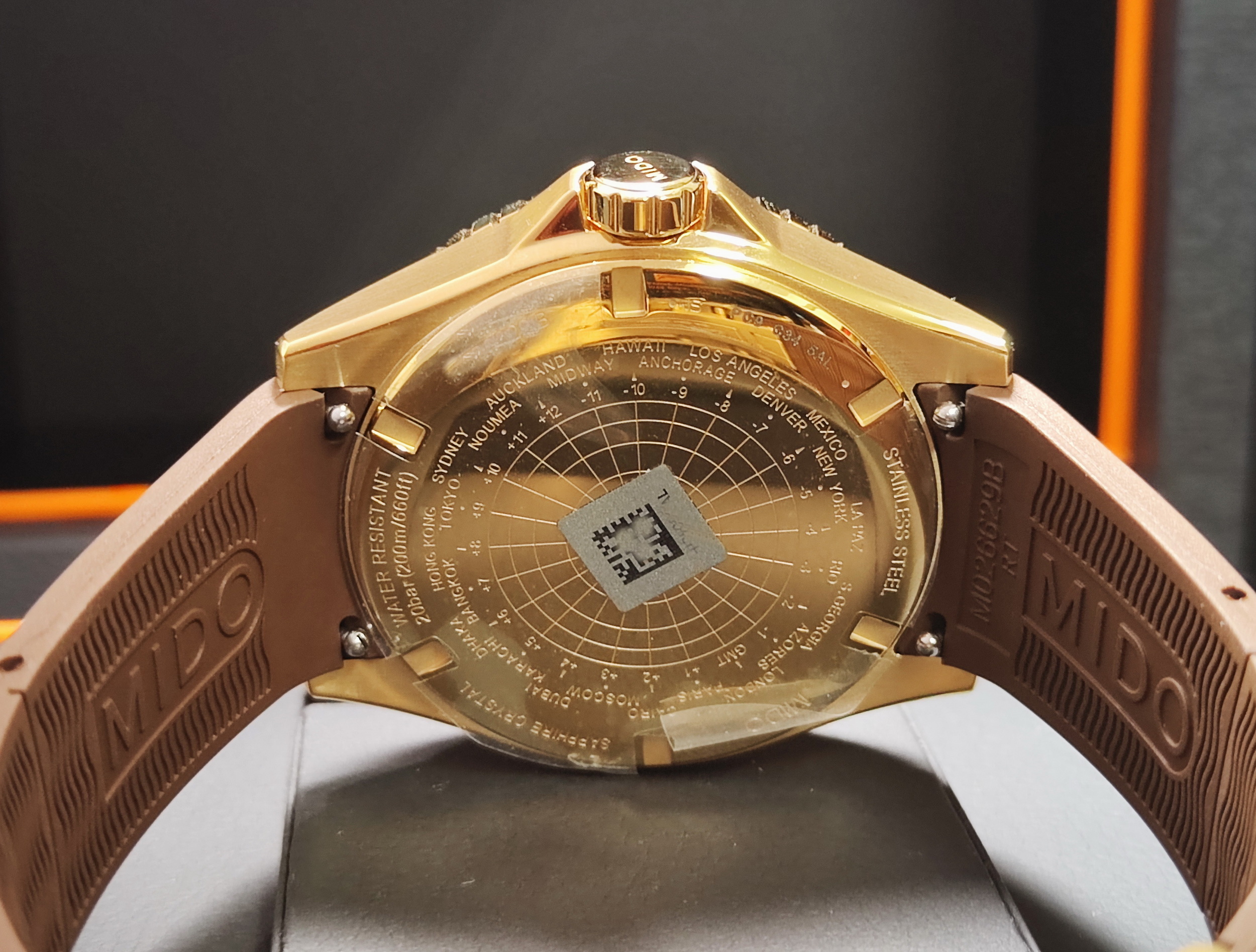 美度 MIDO 全新 海洋之星 金色PVD 大錶徑44mm 自動上鍊 GMT 兩地時間~原廠盒單 2025AD 5