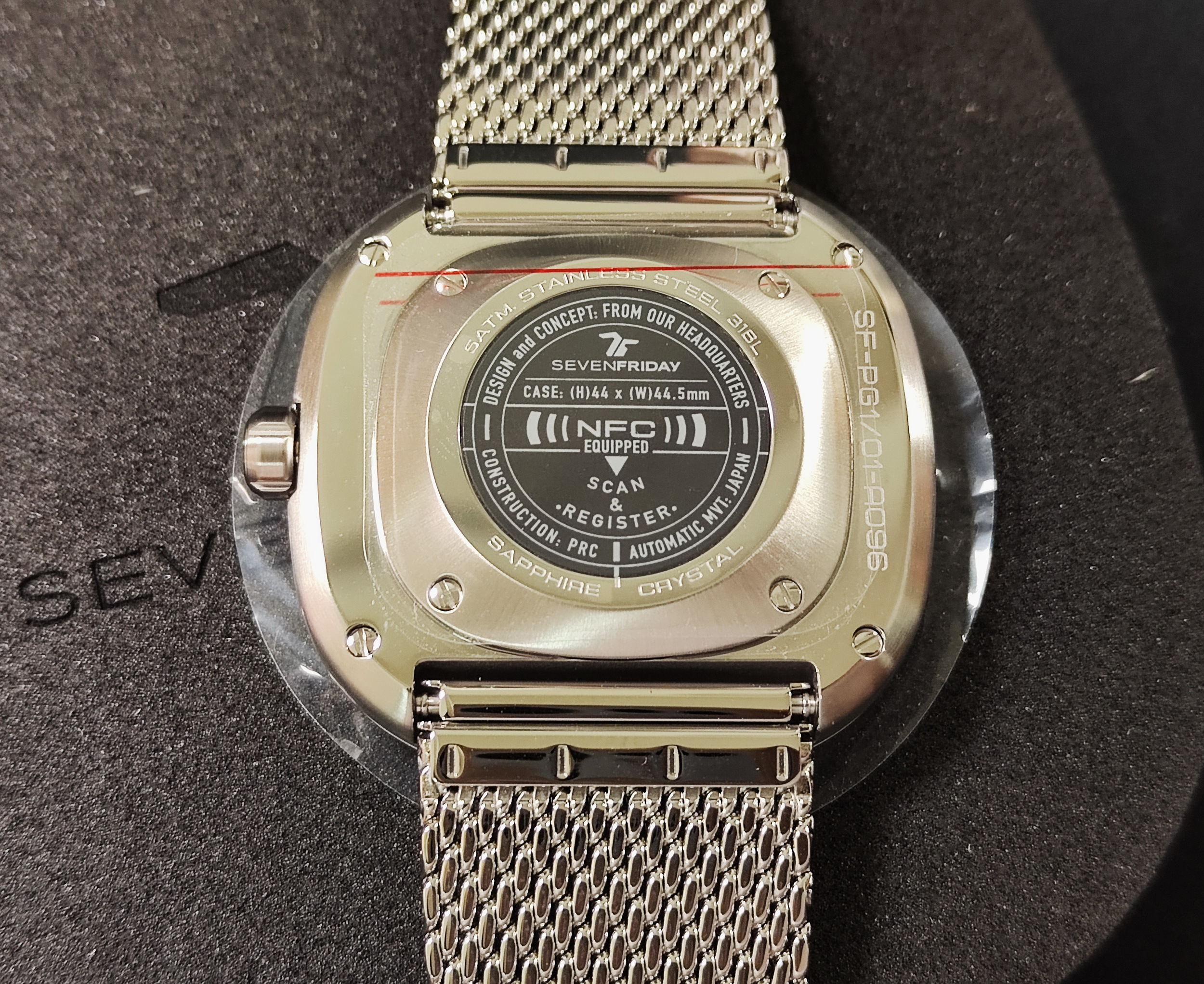 SEVENFRIDAY 全新 PG1/01M 自動上鍊 GMT 雙時區 原廠米蘭帶~原廠盒單 2025AD 6