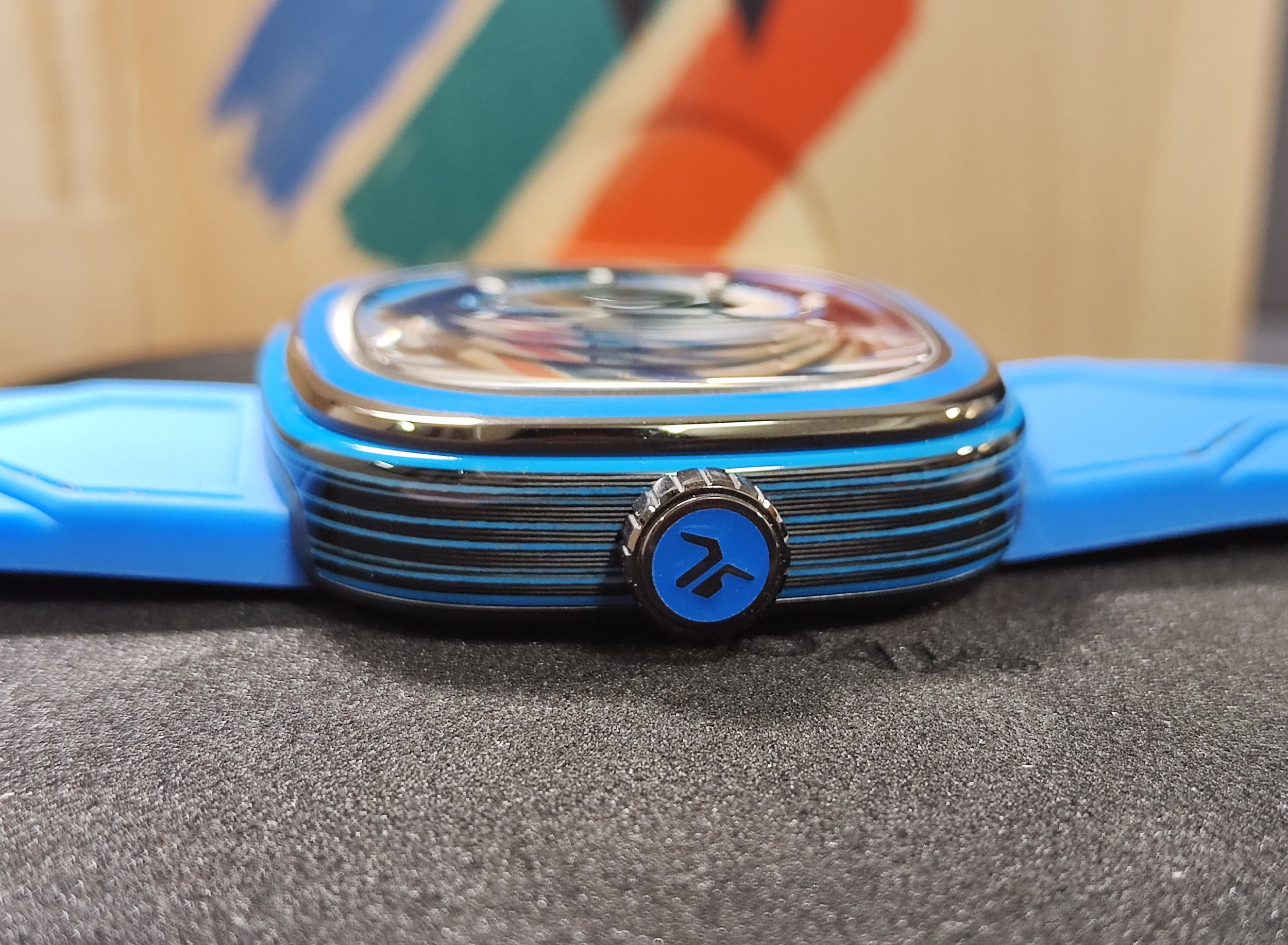 SEVENFRIDAY 全新 PS3/04 藍色碳纖維 大錶徑47mm 自動上鍊 多層次工業風~原廠盒單 2025AD 4