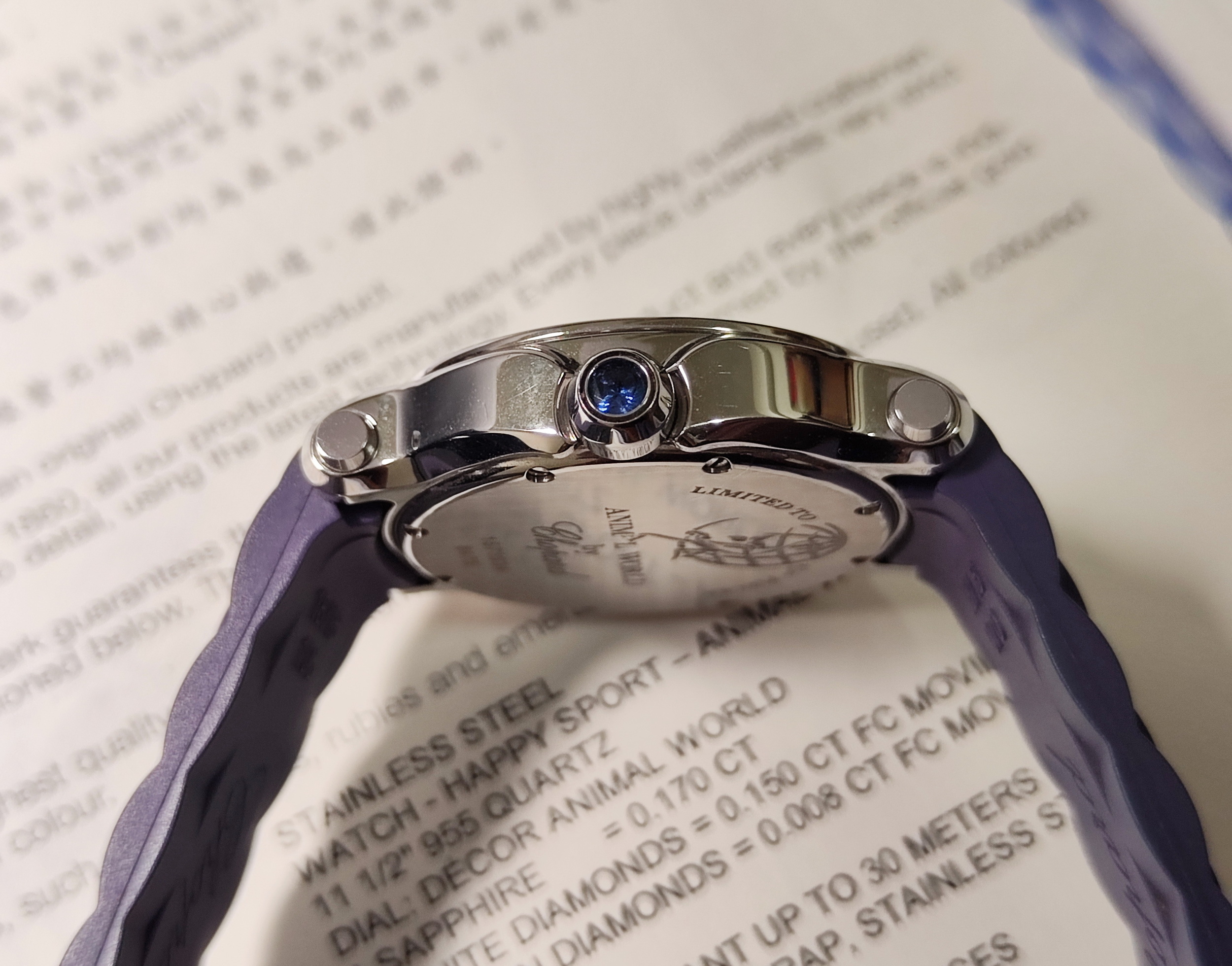 蕭邦 CHOPARD 快樂鑽 150周年限定 動物世界 無尾熊面盤 錶徑36mm 石英機芯 全球限量~原廠盒單 國內AD 3