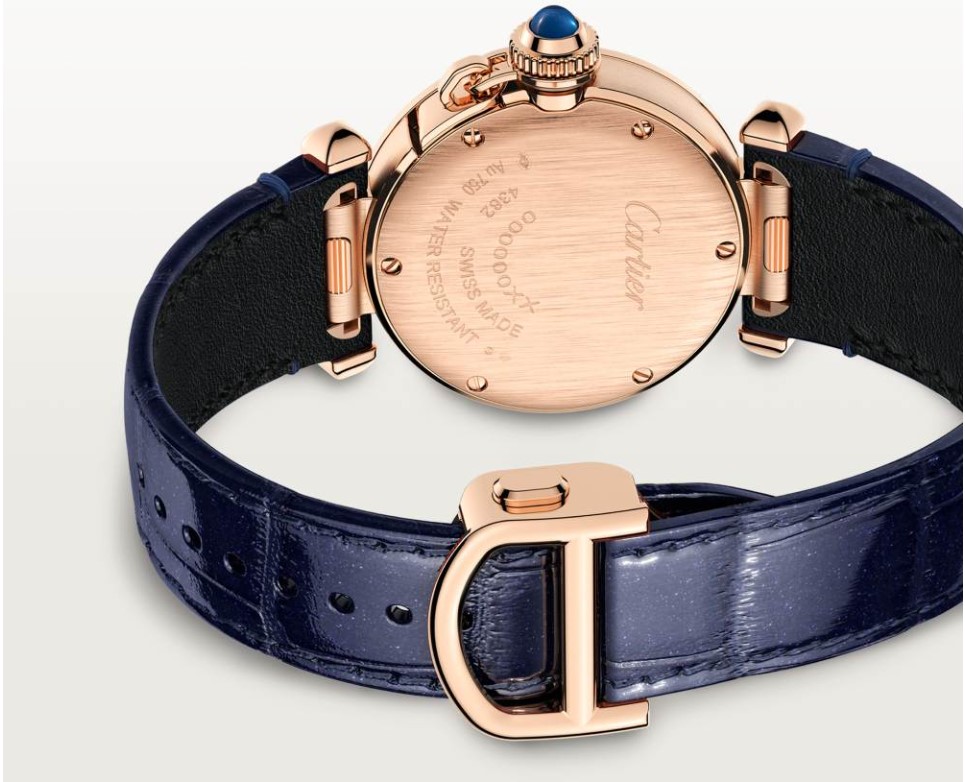 卡地亞 CARTIER 全新 PASHA  玫瑰金 錶徑30mm 石英機芯 原廠摺疊扣~原廠盒單 2025 5