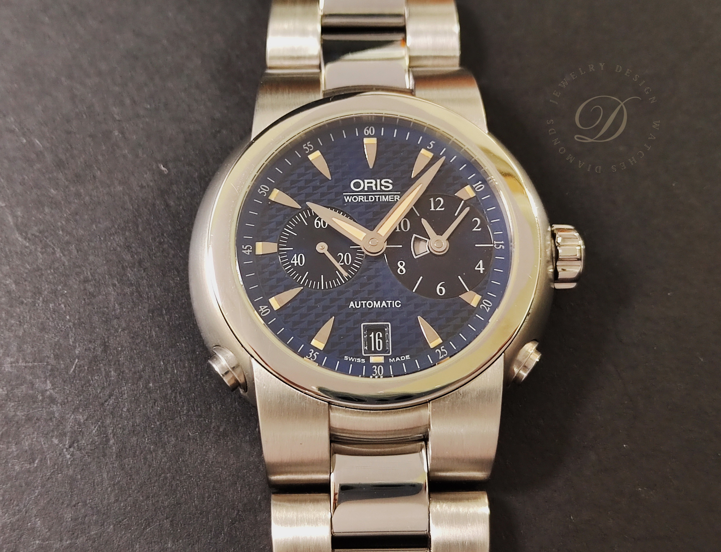 ORIS 歐力士 TT1 初代WorldTimer 藍色面盤 大錶徑42mm 第二時區 GMT 絕版釋出