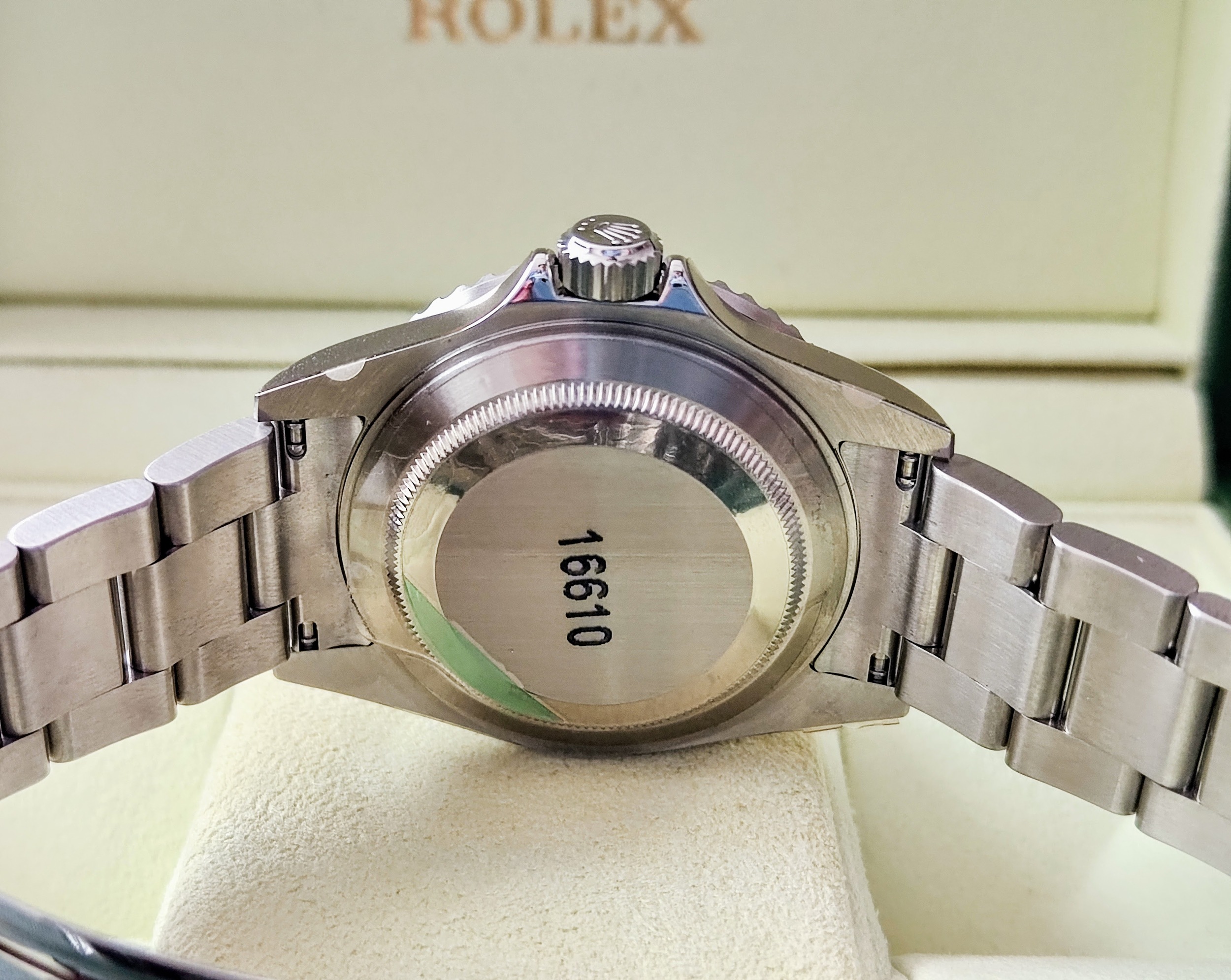 勞力士 全新 16610LV 綠水鬼 50週年紀念 錶徑40mm 自動上鍊 一代綠~原廠盒單 難得釋品 16610 3