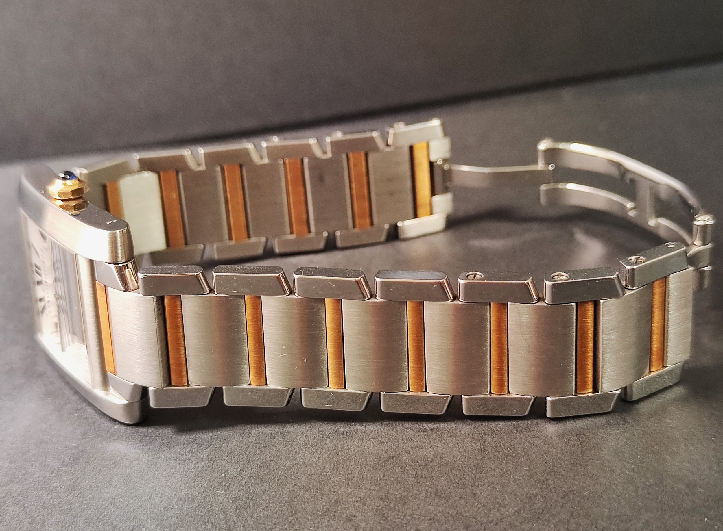 卡地亞 CARTIER 法國坦克 半金款 自動上鍊 羅馬數字 Tank Française 經典坦克 6