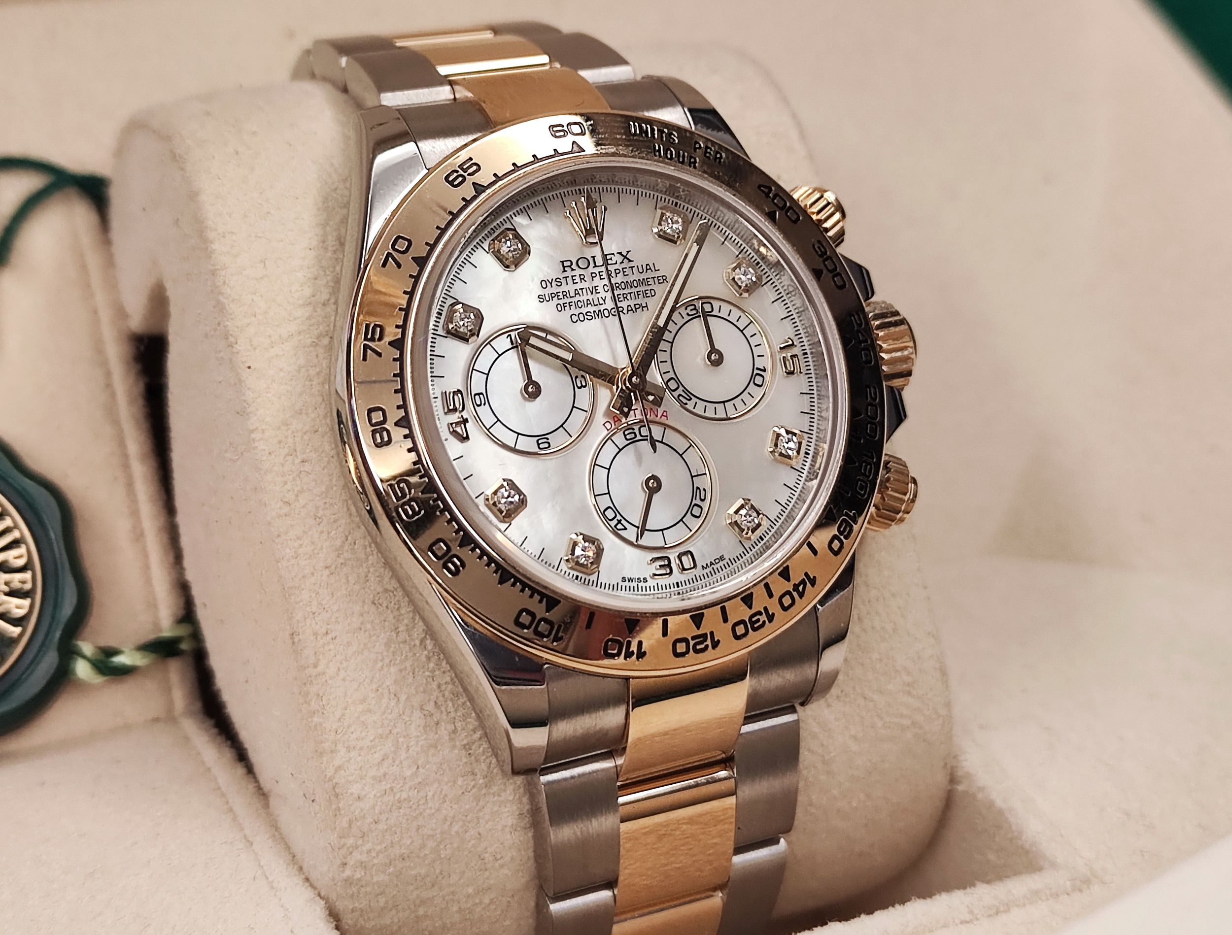 勞力士 116503NG 白貝八鑽 迪通納 錶徑40mm 計時功能 DAYTONA 自動上鍊 貝殼面盤~原廠盒單 2018 3