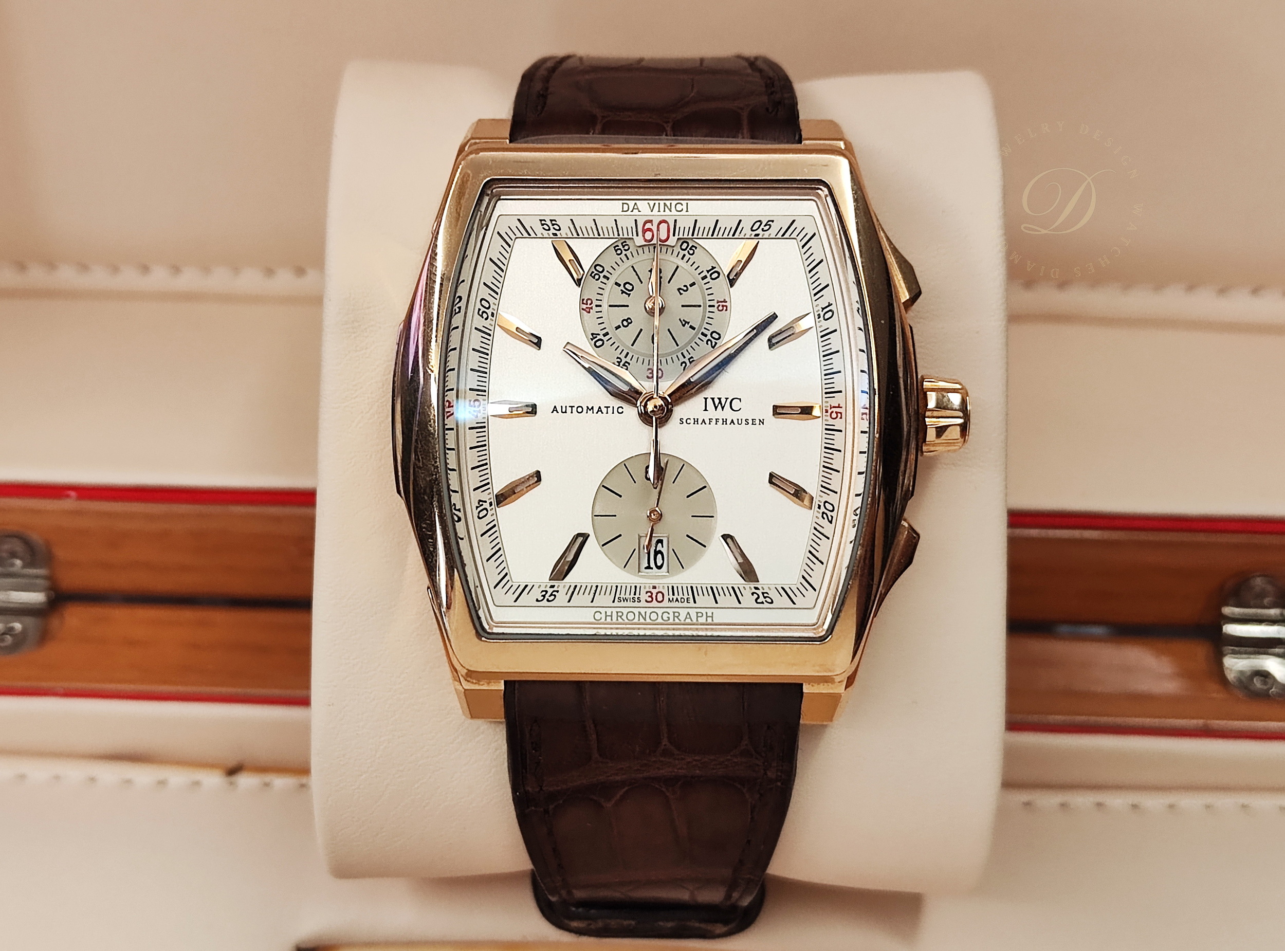 IWC 萬國 Da Vinci 達文西 玫瑰金 複雜計時功能 大錶徑43mm 自動上鍊 酒桶型錶殼 18K紅金