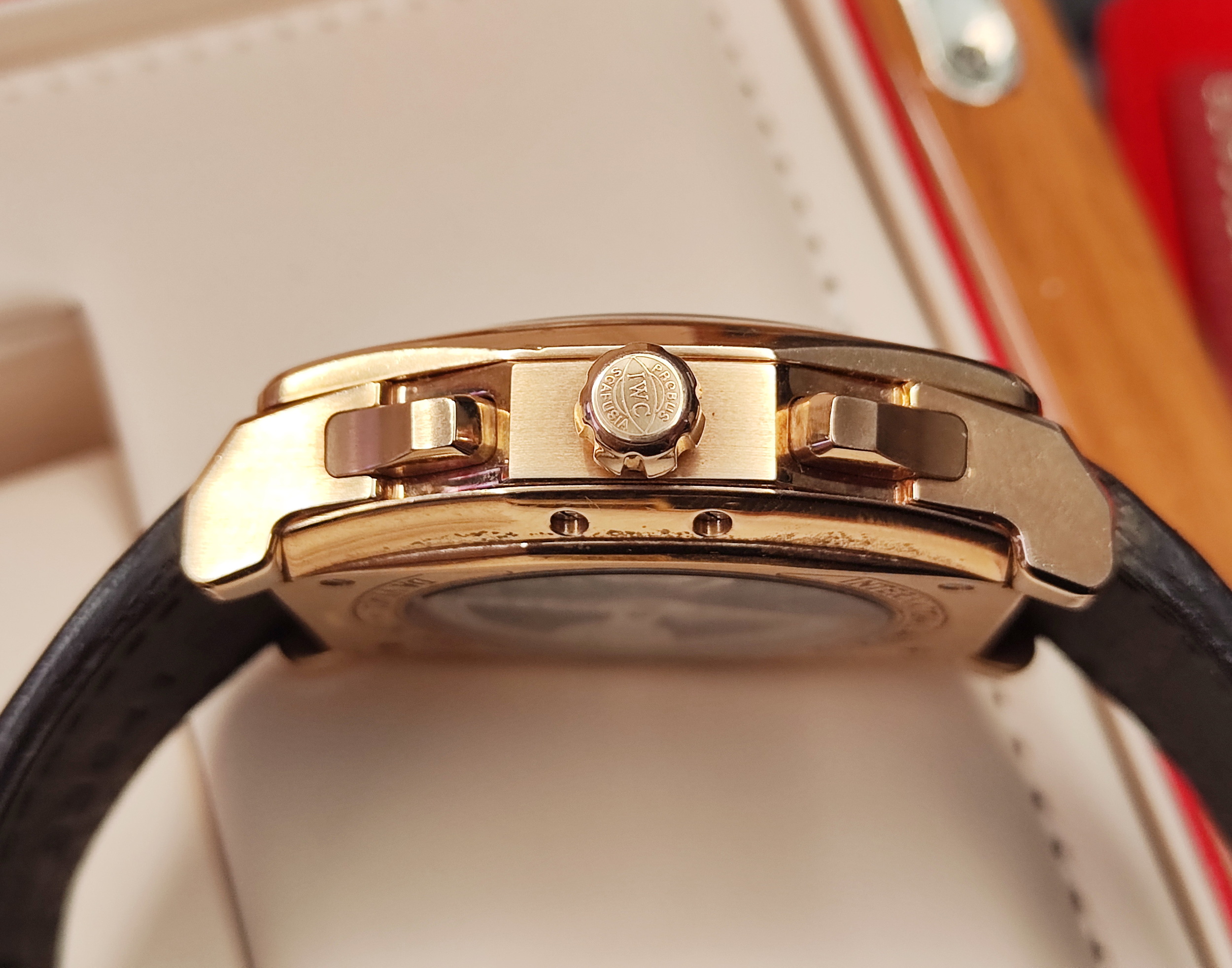 IWC 萬國 Da Vinci 達文西 玫瑰金 複雜計時功能 大錶徑43mm 自動上鍊 酒桶型錶殼 18K紅金 4