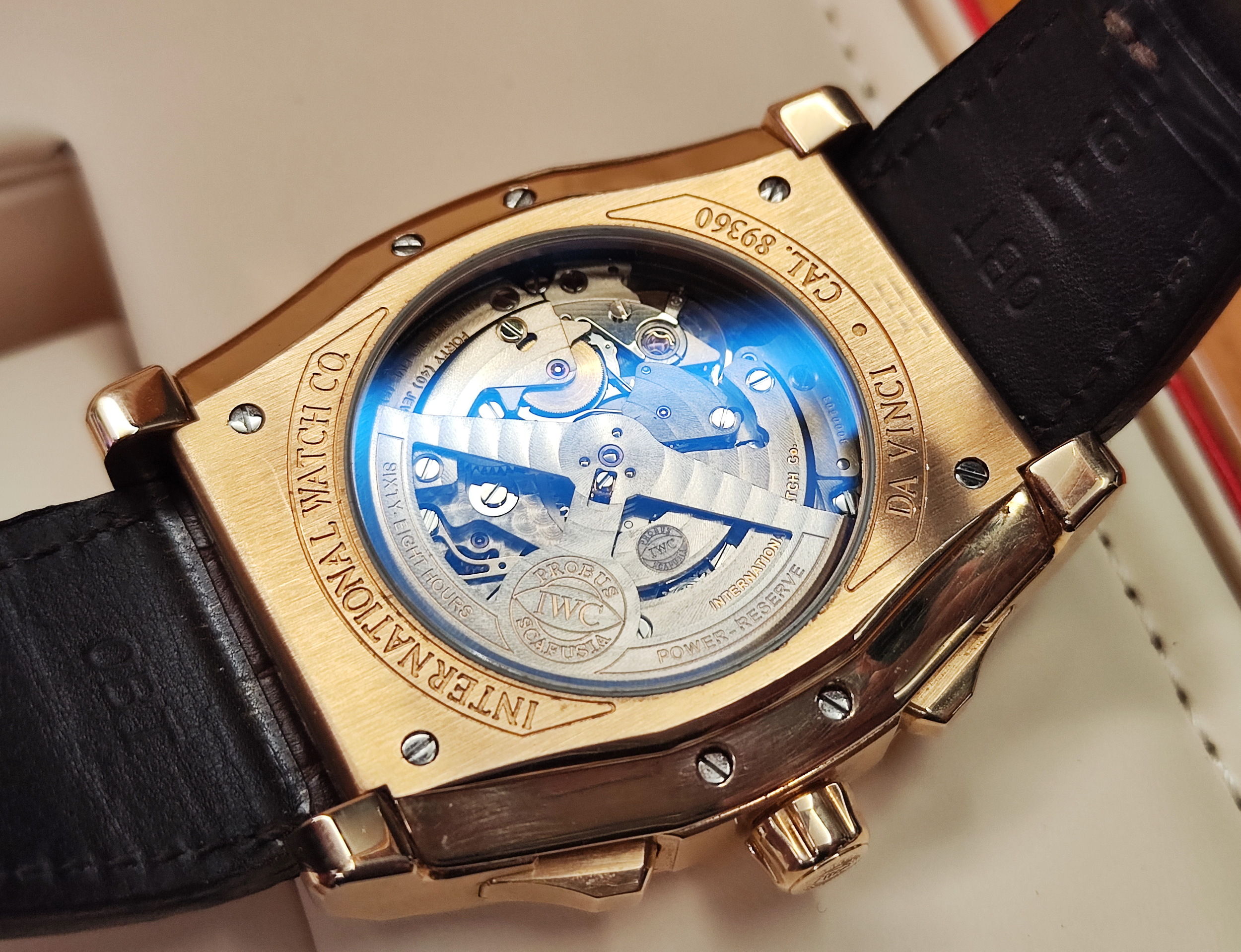 IWC 萬國 Da Vinci 達文西 玫瑰金 複雜計時功能 大錶徑43mm 自動上鍊 酒桶型錶殼 18K紅金 5