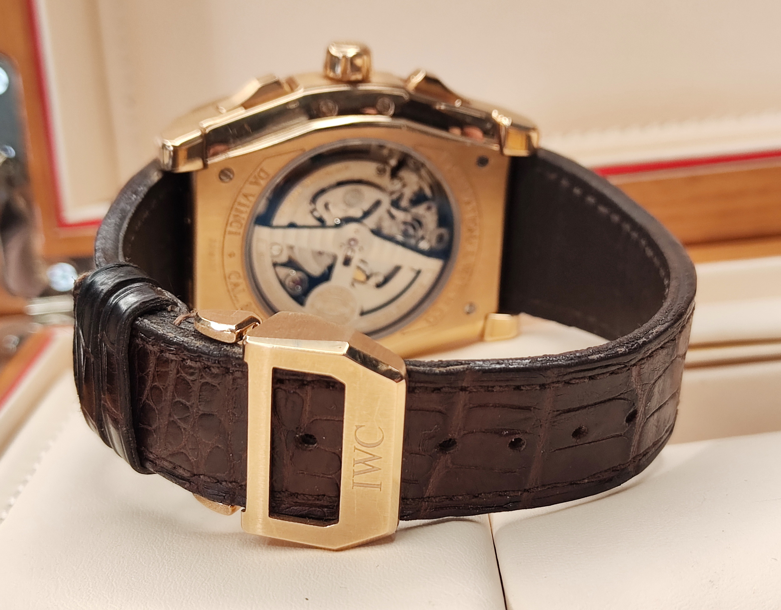 IWC 萬國 Da Vinci 達文西 玫瑰金 複雜計時功能 大錶徑43mm 自動上鍊 酒桶型錶殼 18K紅金 8