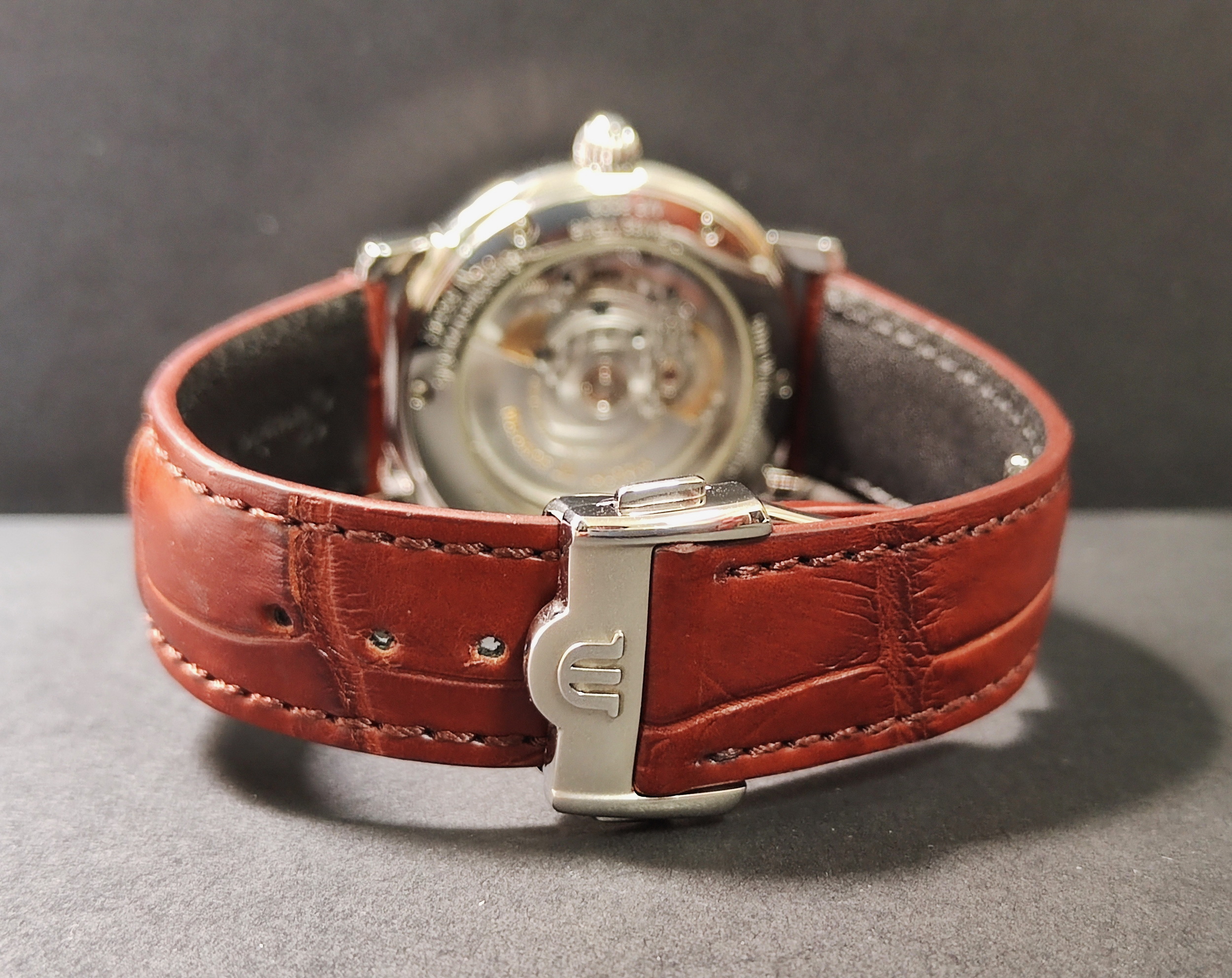 艾美 五針同軸 自動上鍊 錶徑40mm 機械錶~原廠盒單 MAURICE LACROIX 7