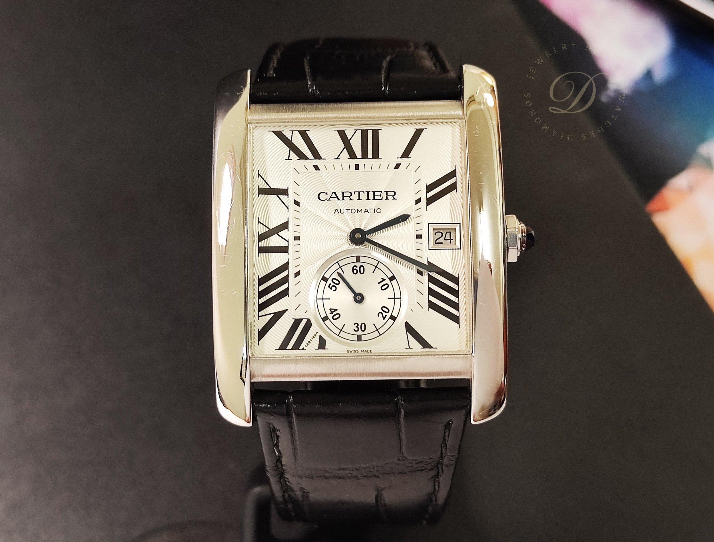 CARTIER 卡地亞 Tank MC 坦克系列 大型錶徑 自動上鍊 羅馬數字~原廠盒單 2