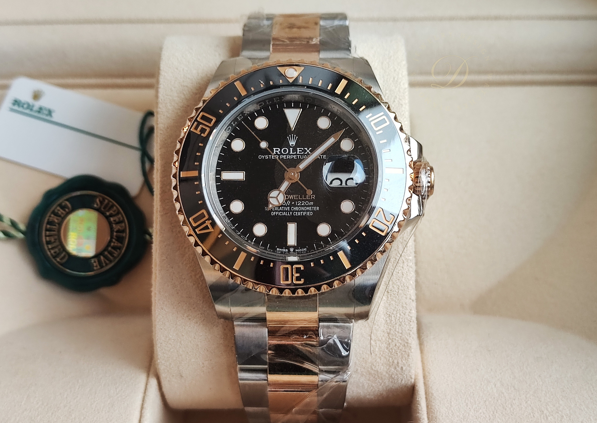 ROLEX 勞力士 126603 半金 海使者 大錶徑43mm 自動上鍊 黑水鬼~原廠盒單 2019