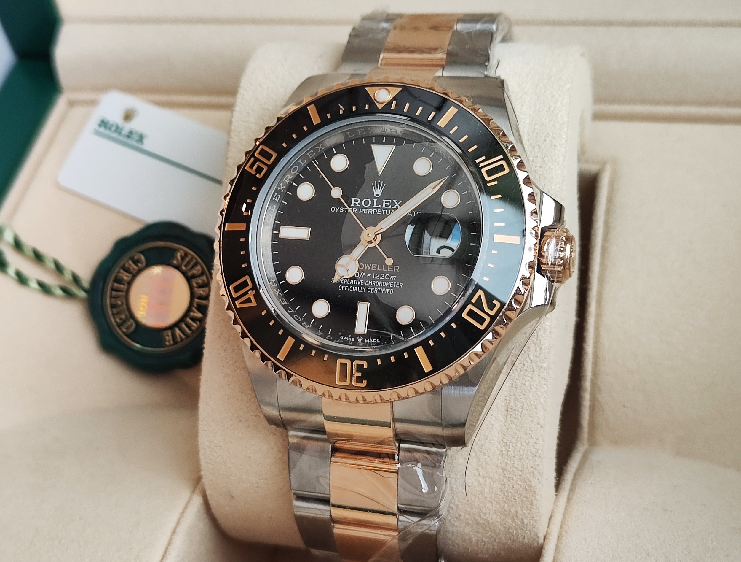 ROLEX 勞力士 126603 半金 海使者 大錶徑43mm 自動上鍊 黑水鬼~原廠盒單 2019 3