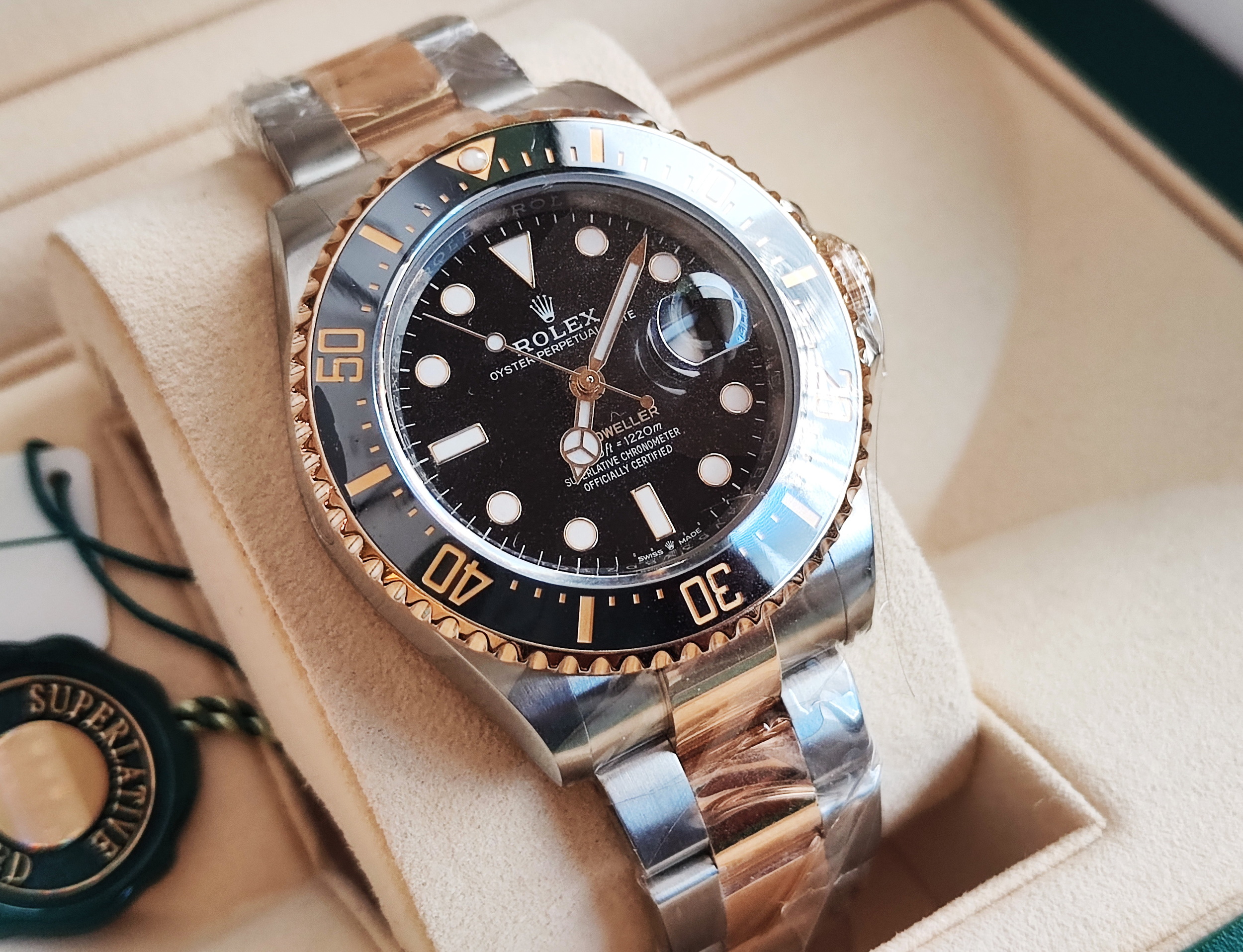 ROLEX 勞力士 126603 半金 海使者 大錶徑43mm 自動上鍊 黑水鬼~原廠盒單 2019 2