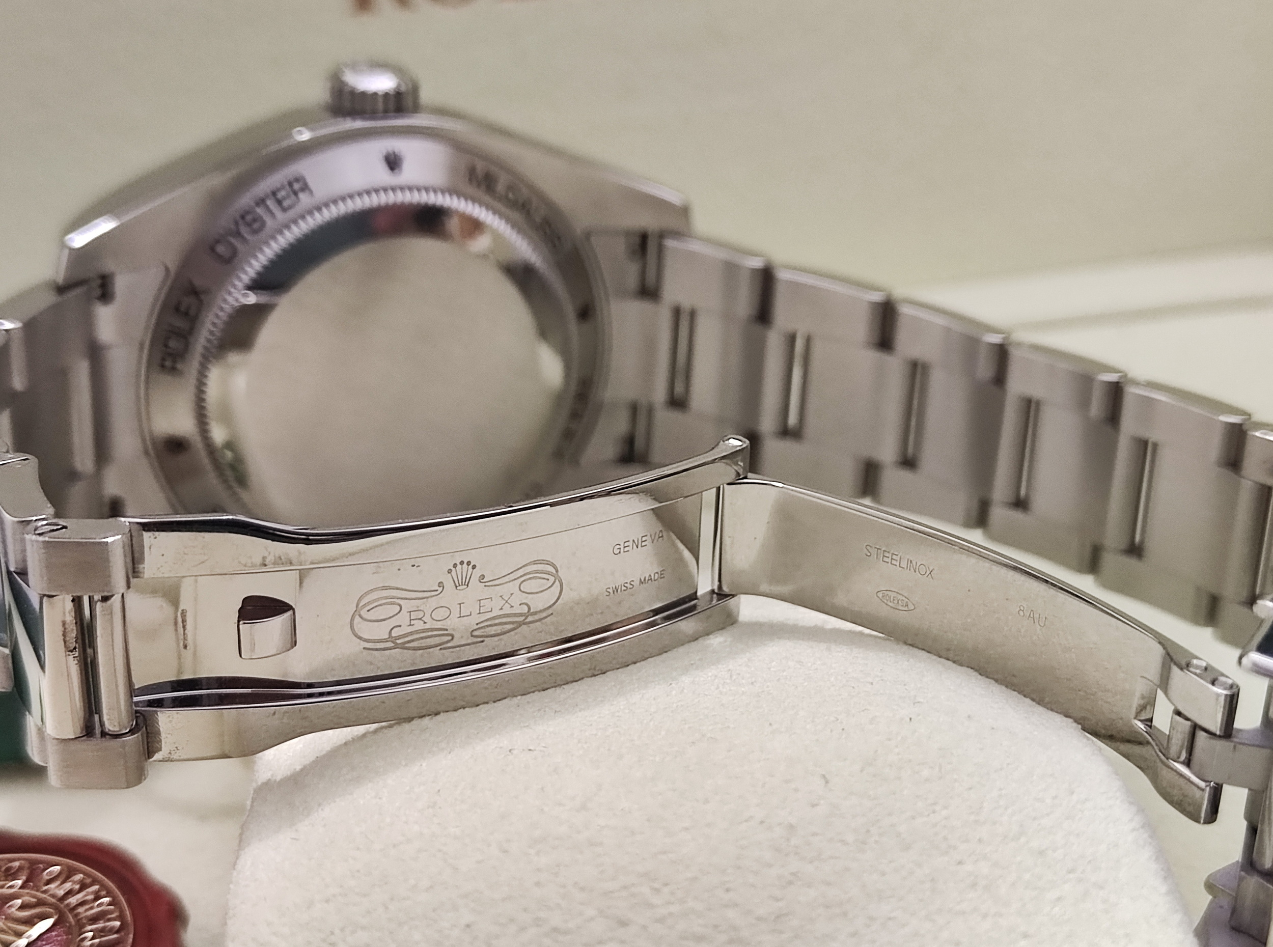 勞力士 Milgauss 高抗磁 116400 錶徑40mm 自動上鍊 橘色閃電針 116400GV~原廠盒單 2013 7