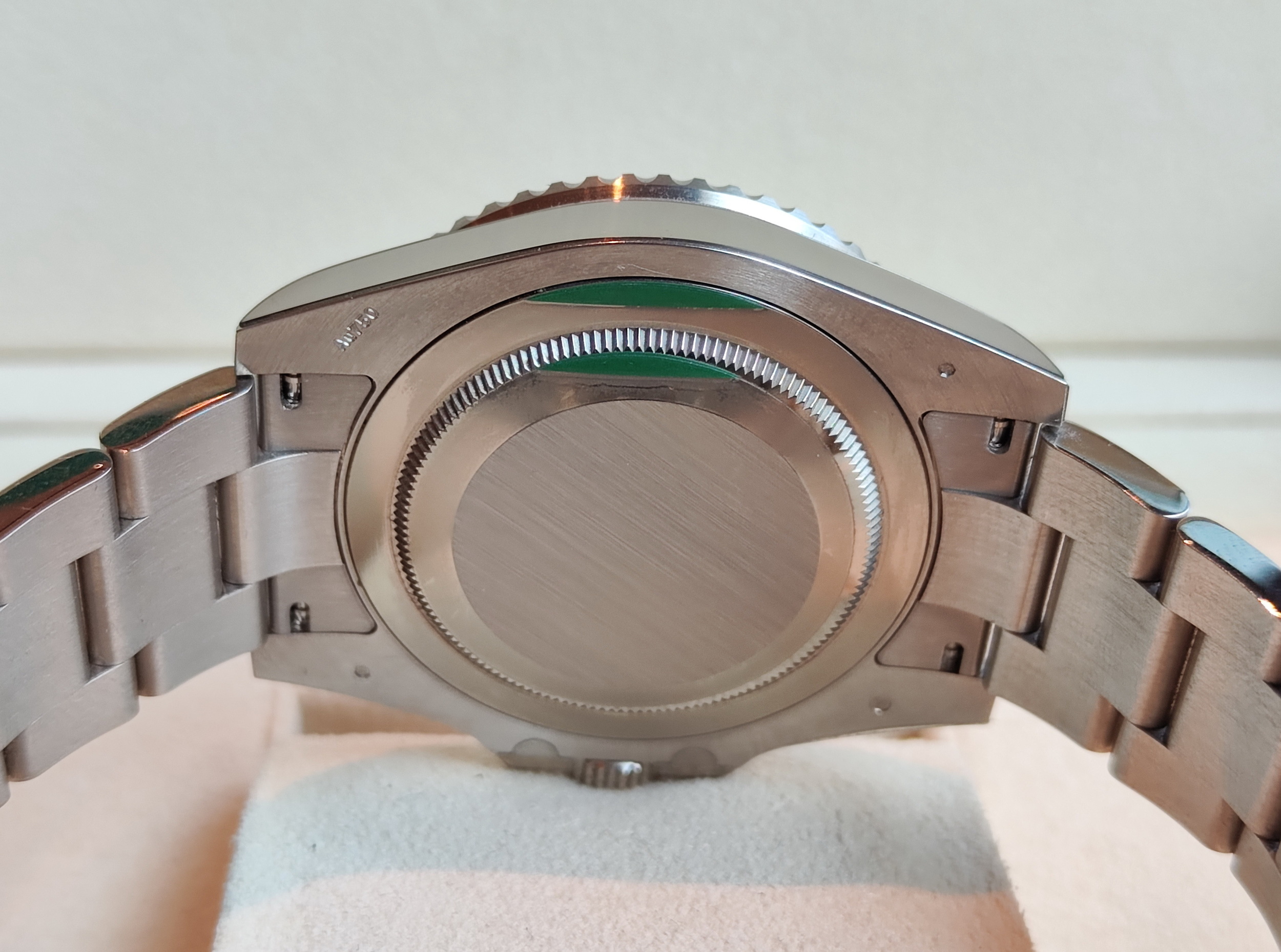 勞力士 126719 白金 隕石面 紅藍圈 百事圈 錶徑40mm 兩地時間 GMT 雙色陶瓷圈 近新~原廠盒單 2024 5