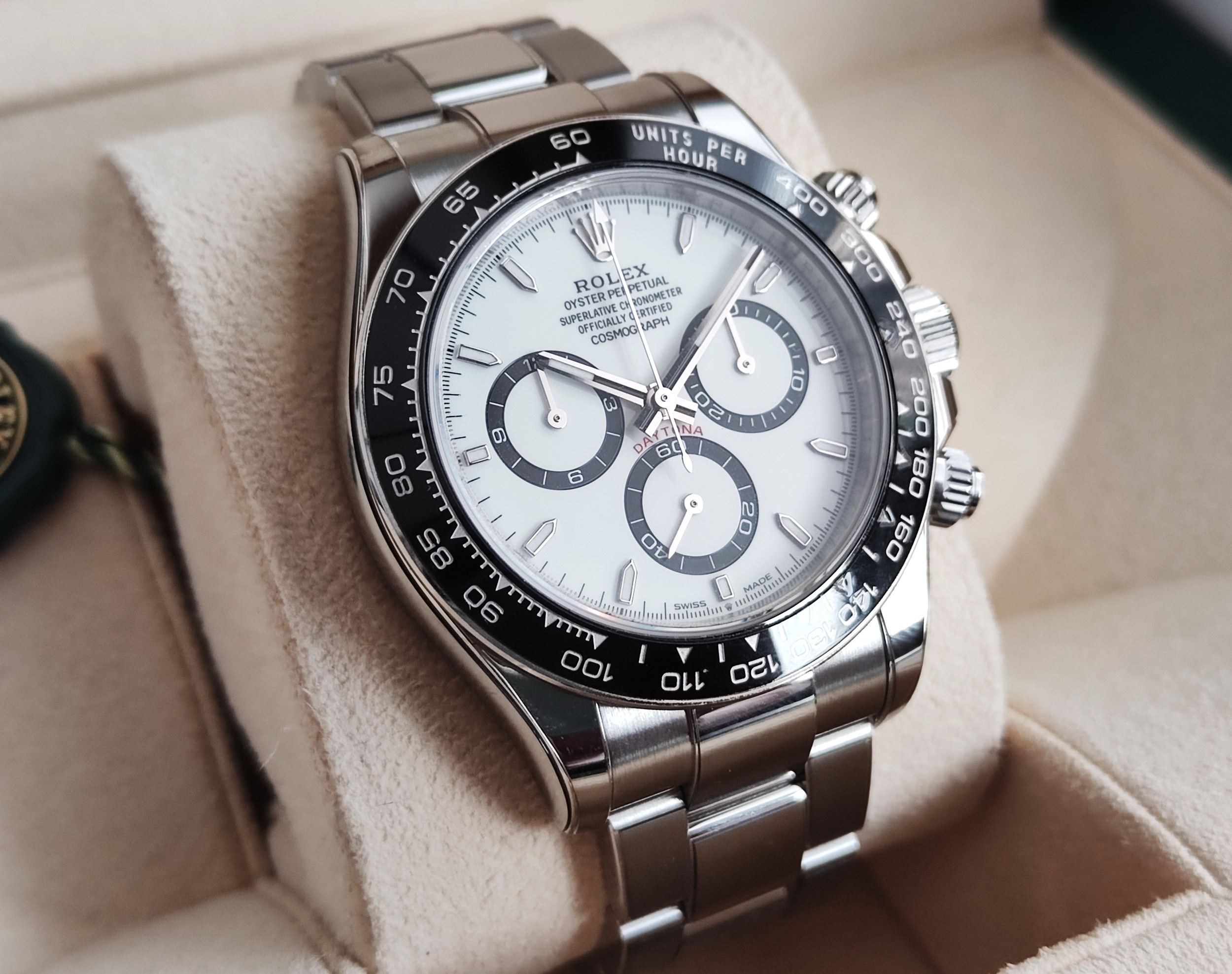 ROLEX  勞力士 126500 白迪 白熊貓 錶徑40mm 自動上鍊 DAYTONA  迪通納~原廠盒單 2024 116500參考 3