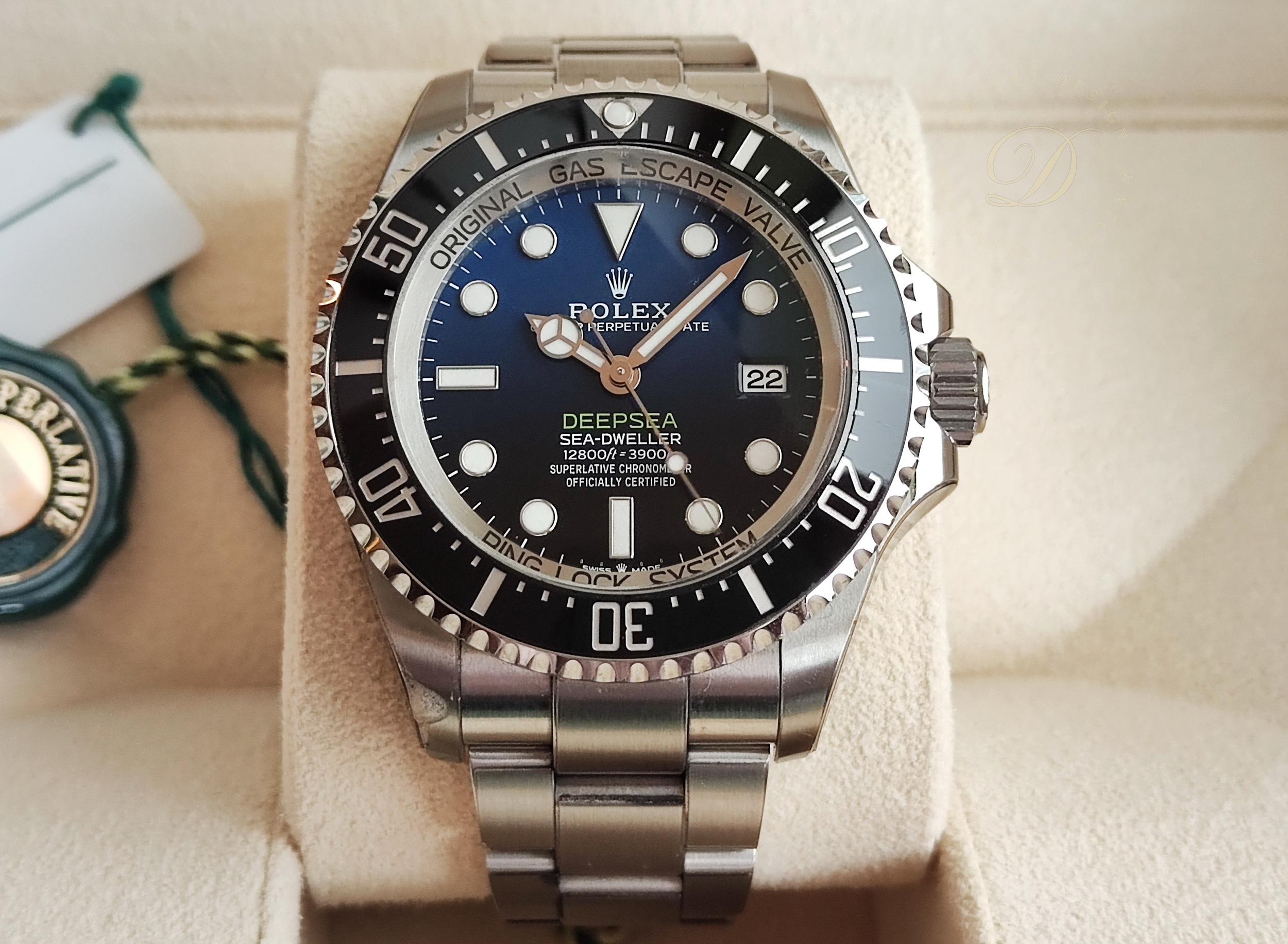 勞力士 136660DB 漸藍 水鬼王 大錶徑44mm 自動上鍊 黑水鬼 136660~原廠盒單 2023 126660參考