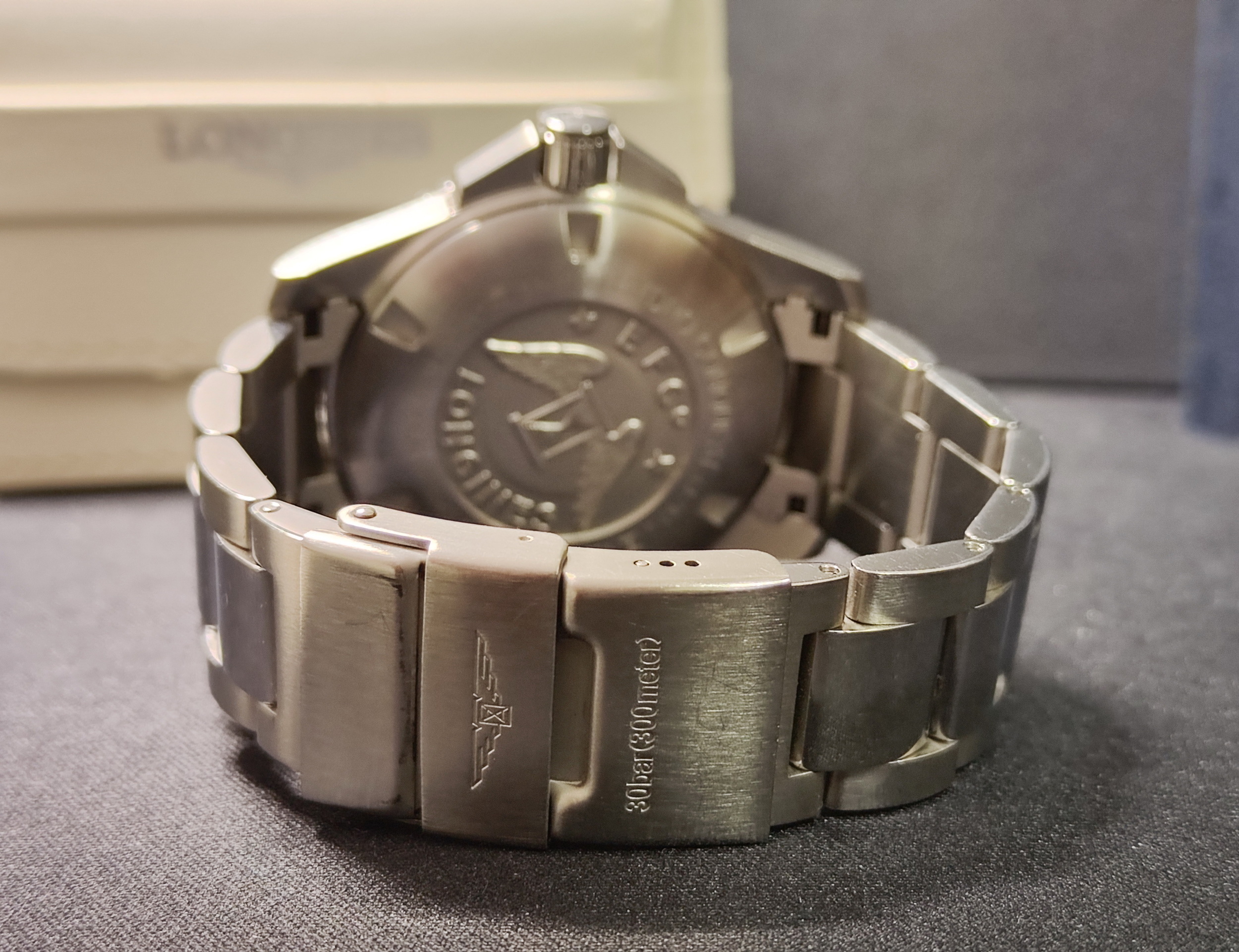 浪琴 深海征服者 大錶徑43mm 黑色陶瓷圈 自動上鍊 浪鬼 黑水鬼~原廠盒單 2019 6