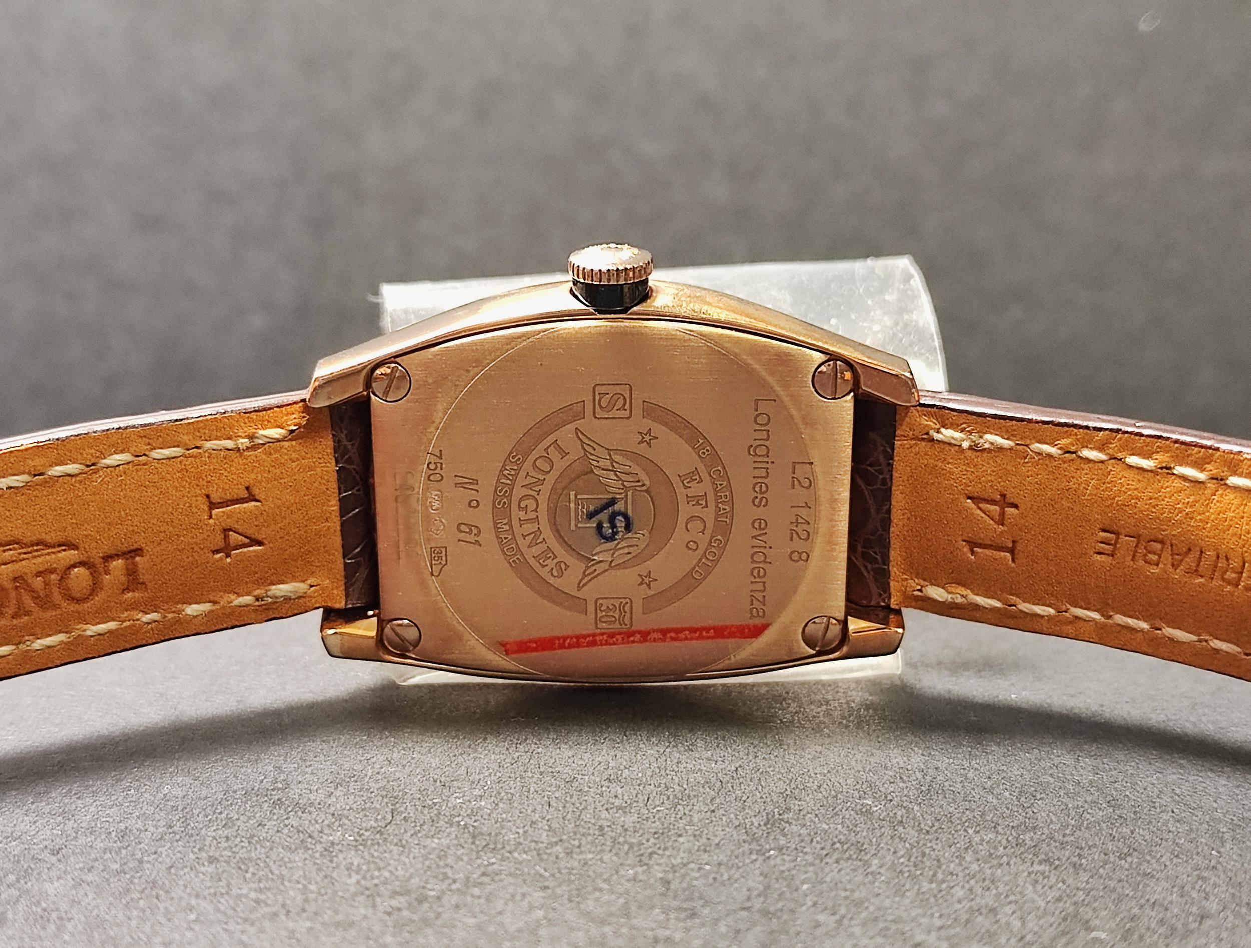 浪琴 18K玫瑰金 荷花彩繪面盤 錶徑26mm 自動上鍊 全球限量~原廠盒單 百年好荷 5