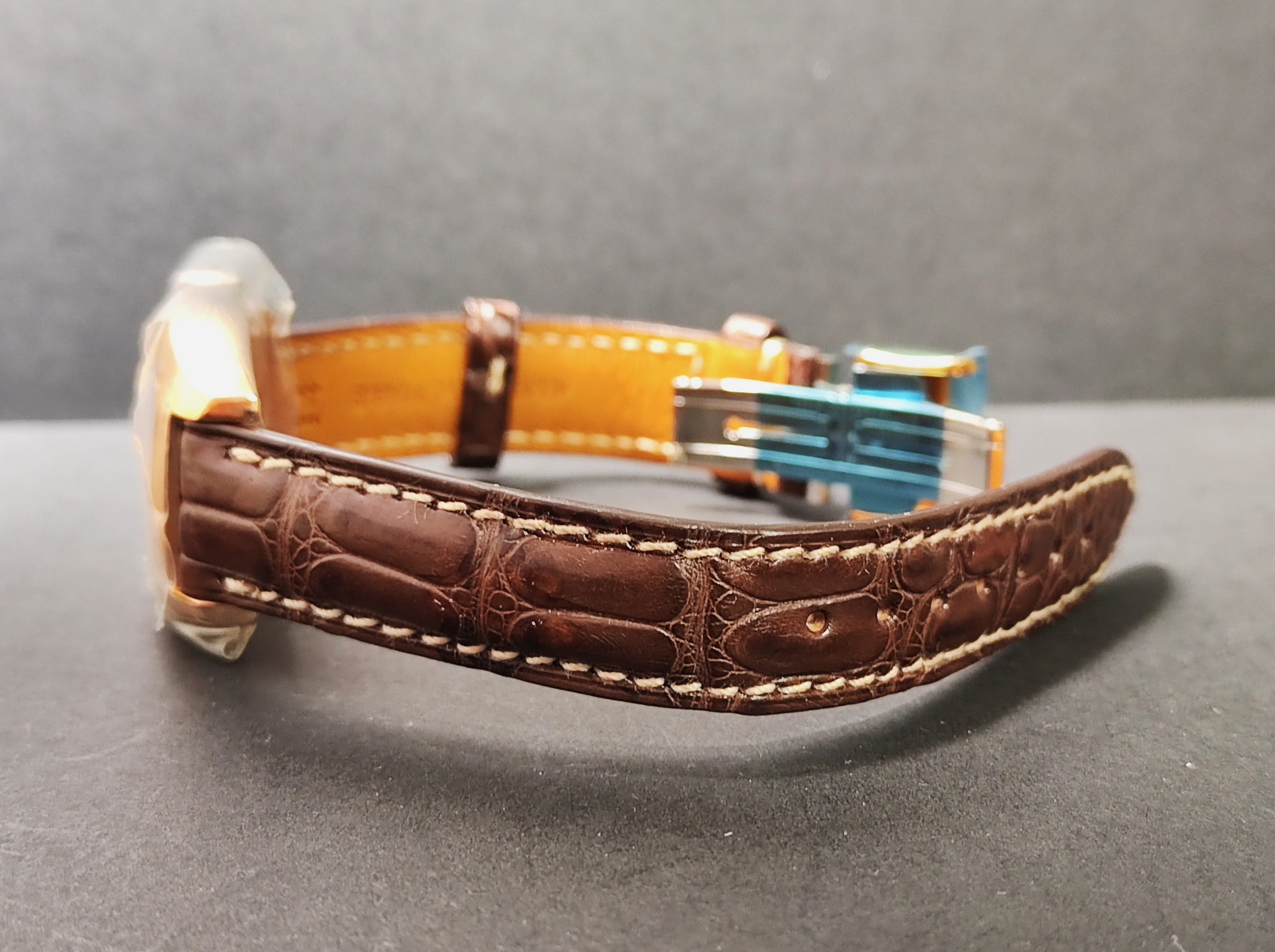 浪琴 18K玫瑰金 荷花彩繪面盤 錶徑26mm 自動上鍊 全球限量~原廠盒單 百年好荷 6