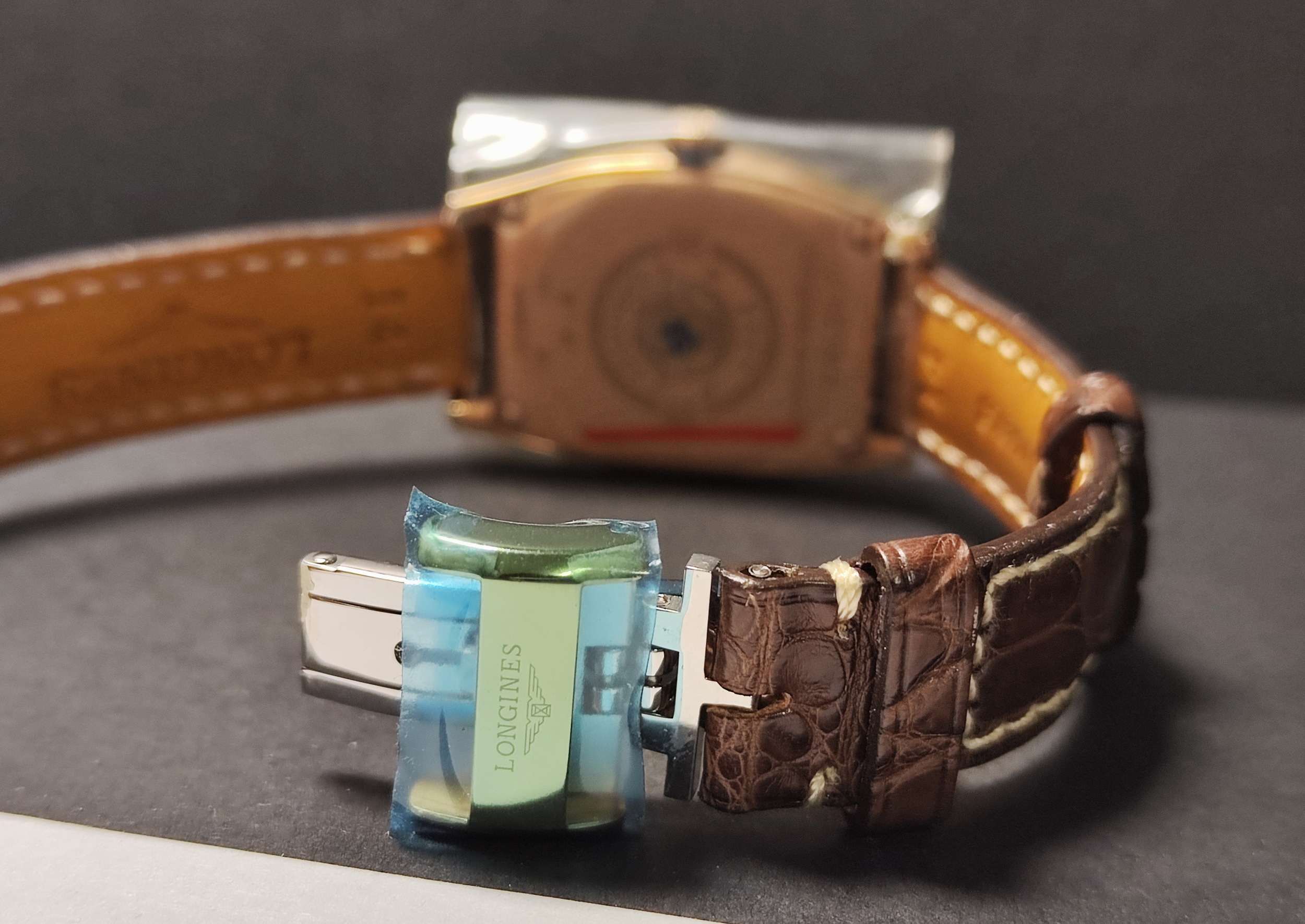 浪琴 18K玫瑰金 荷花彩繪面盤 錶徑26mm 自動上鍊 全球限量~原廠盒單 百年好荷 7