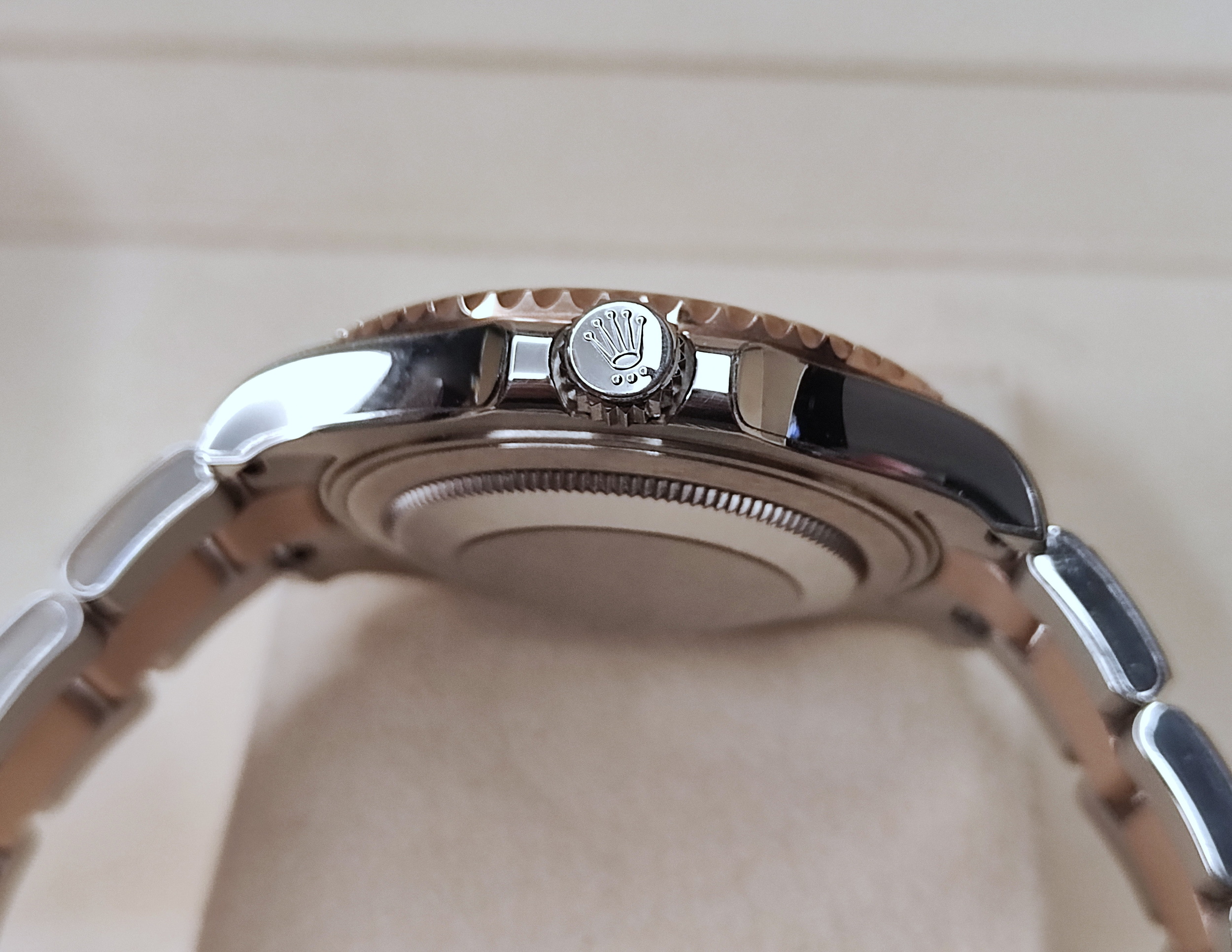 勞力士 268621 半玫瑰金 巧克力面盤 錶徑37mm 自動上鍊 Yacht-Master 遊艇名仕~原廠盒單 2019 4