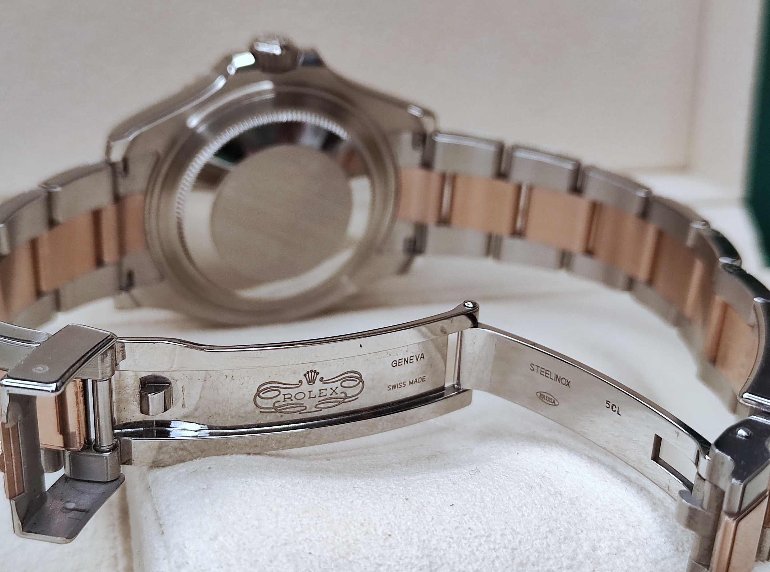 勞力士 268621 半玫瑰金 巧克力面盤 錶徑37mm 自動上鍊 Yacht-Master 遊艇名仕~原廠盒單 2019 7