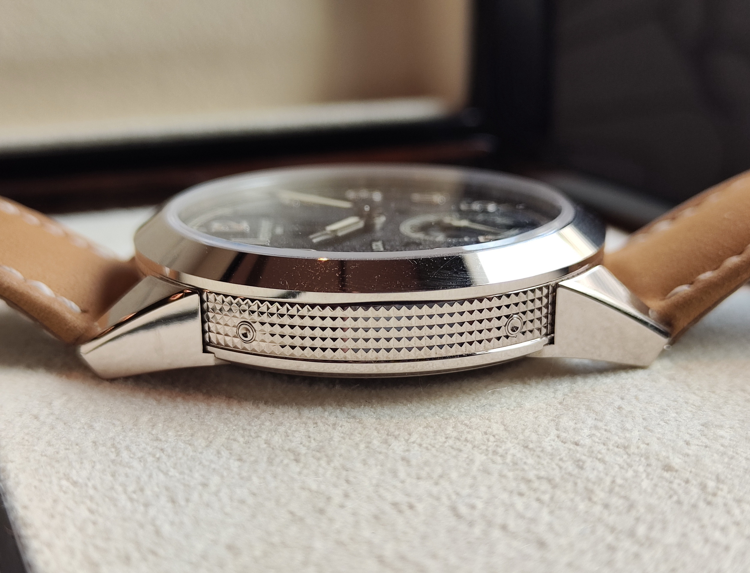 PP 百達翡麗 5326G 年曆 兩地時間 錶徑41mm 岩灰色紋理漸層面盤 18K白金~原廠盒單 6