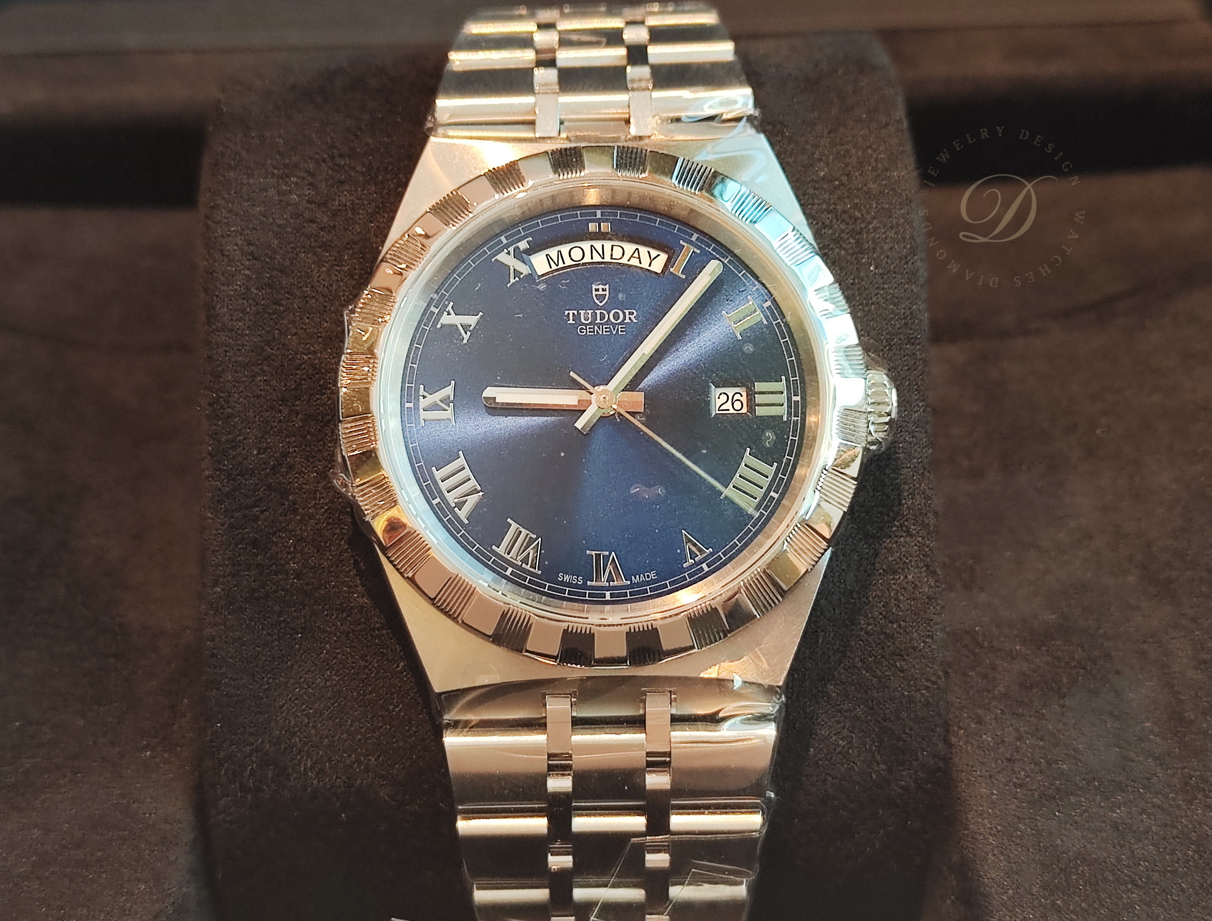 帝舵 TUDOR 全新 2026 皇家 28600 藍色面盤 大錶徑41mm 自動上鍊 DAY-DATE 羅馬數字~原廠盒單 2026