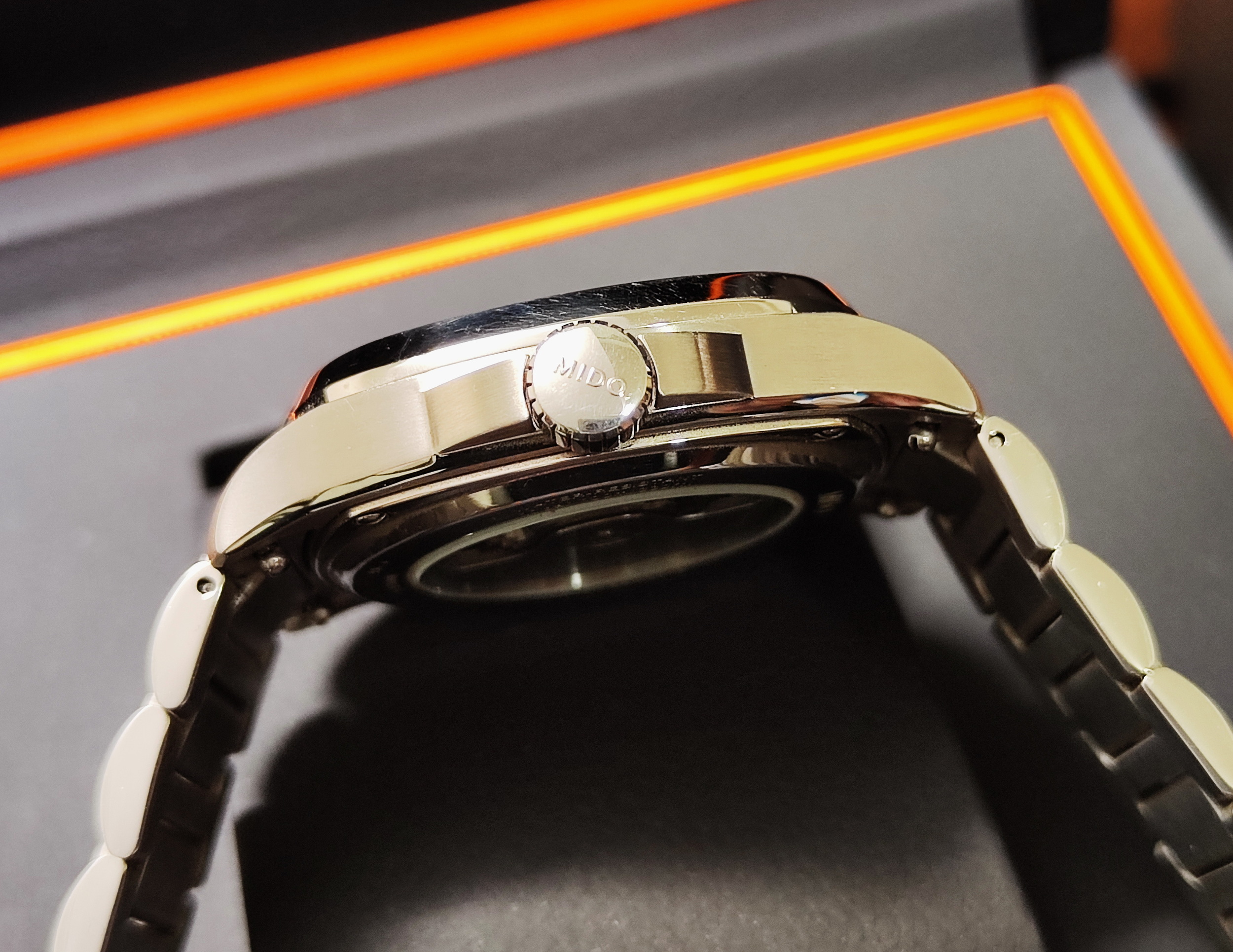 MIDO 美度 Multifort TV 大視窗 藍色面盤 錶徑40mm 自動上鍊 Big Date~原廠盒單 2024AD 4