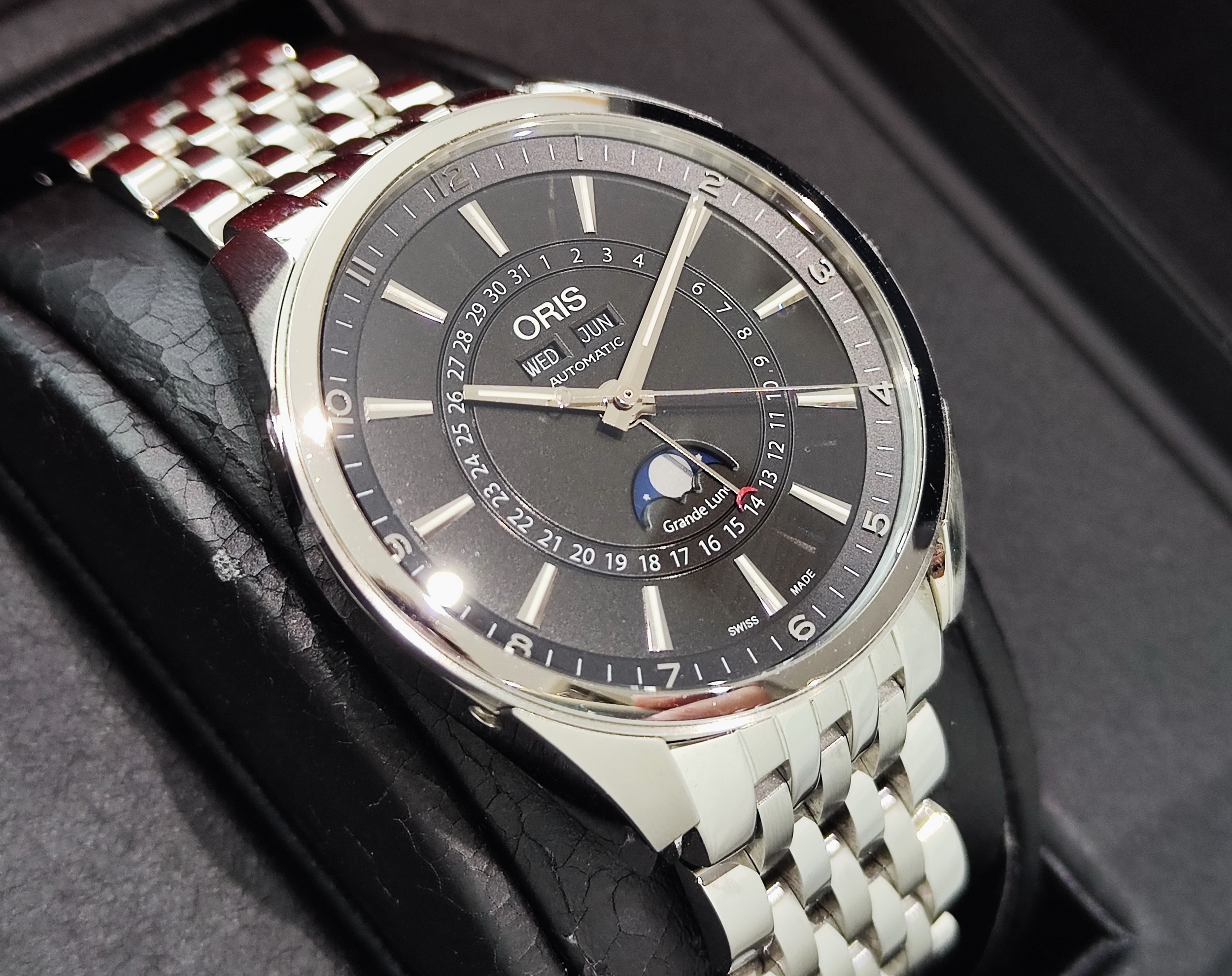 ORIS 歐力士 Artix 多功能月相 大錶徑42mm 自動上鍊 小年曆~原廠盒單 2025AD 3