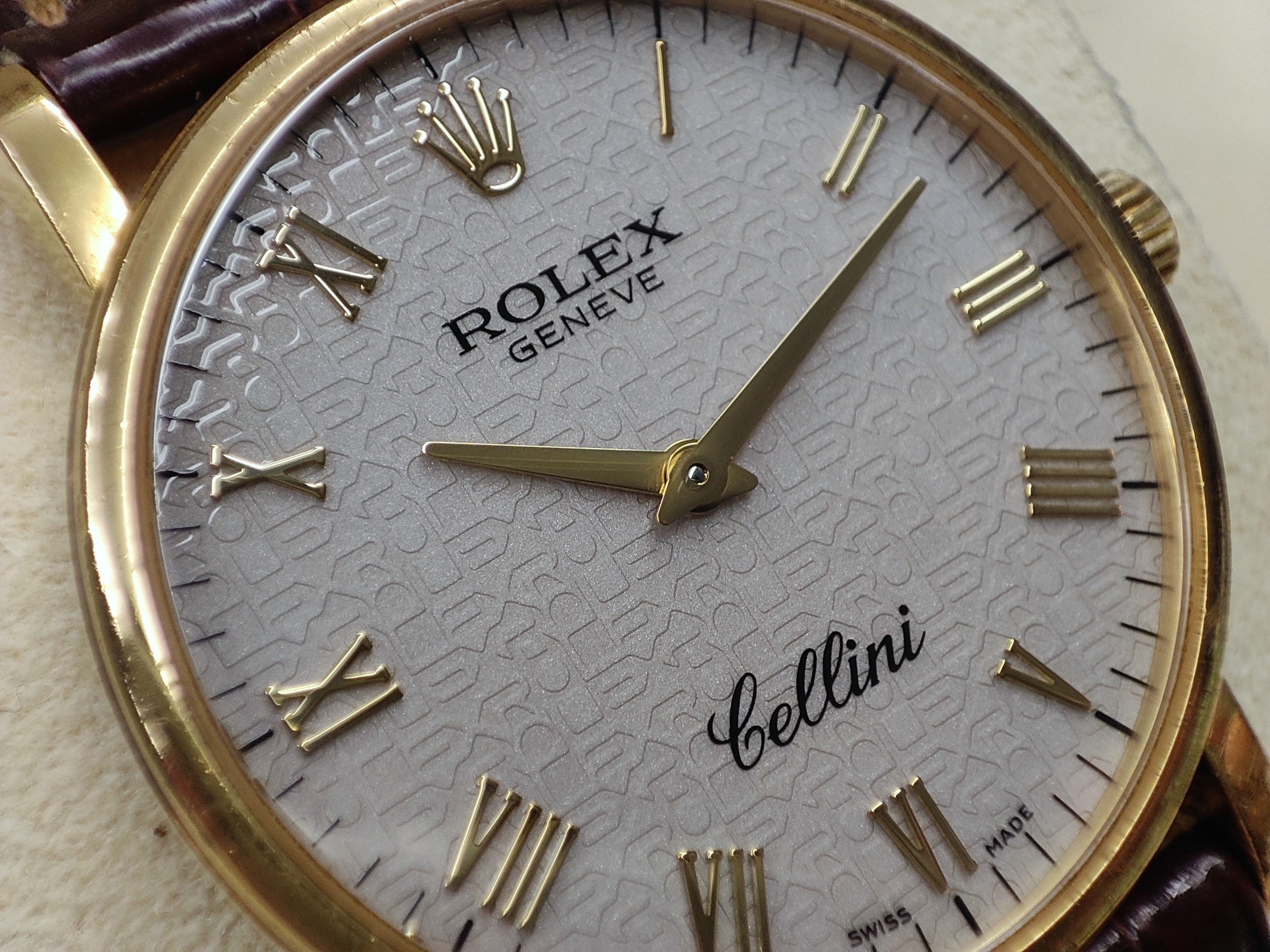 勞力士 CELLINI 徹里尼 5115 黃K金 錶徑32mm 手動上鍊 紀念面盤 羅馬數字 正裝首選~原廠保單 國內AD 4